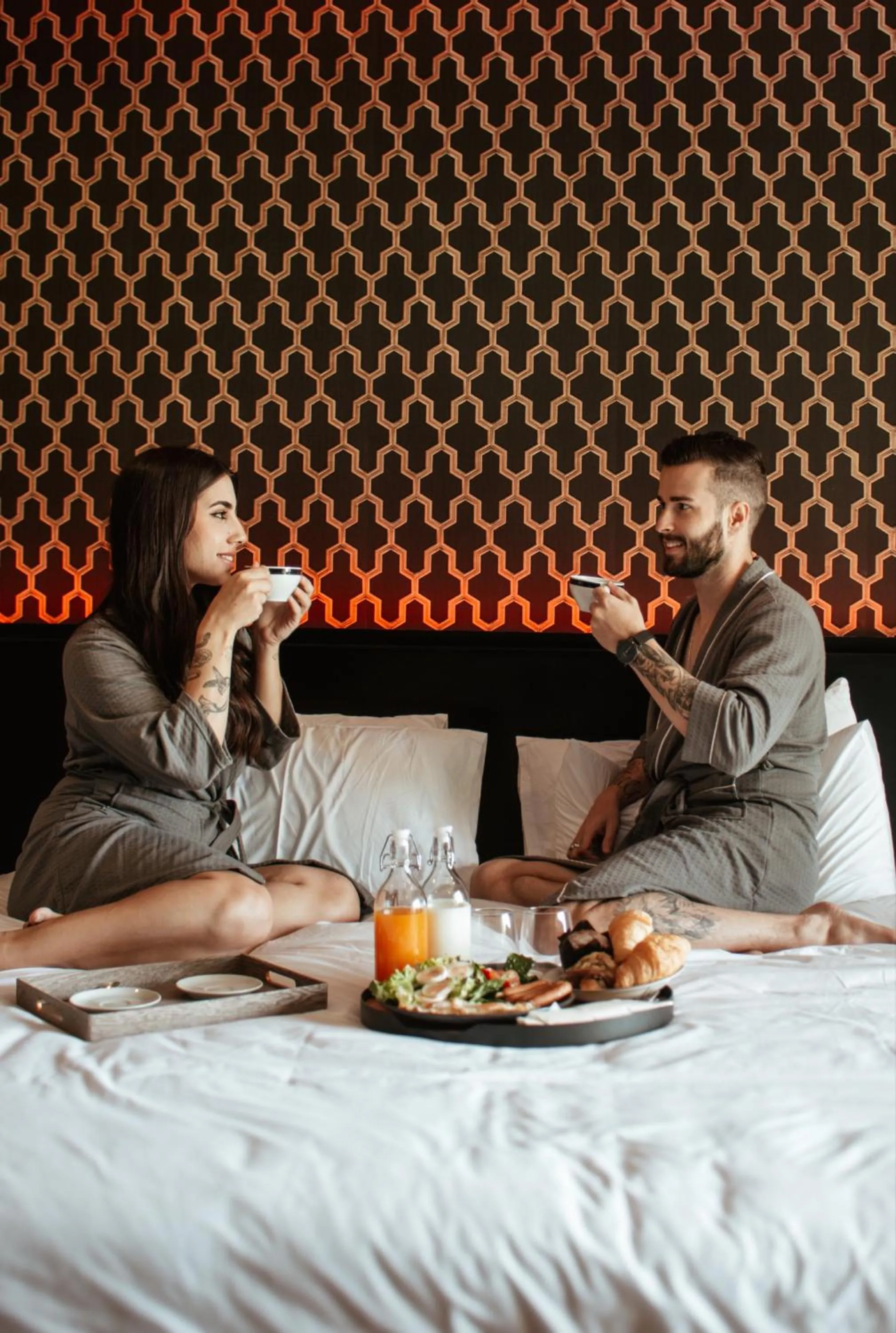 Bed in G Boutique Silom Hotel