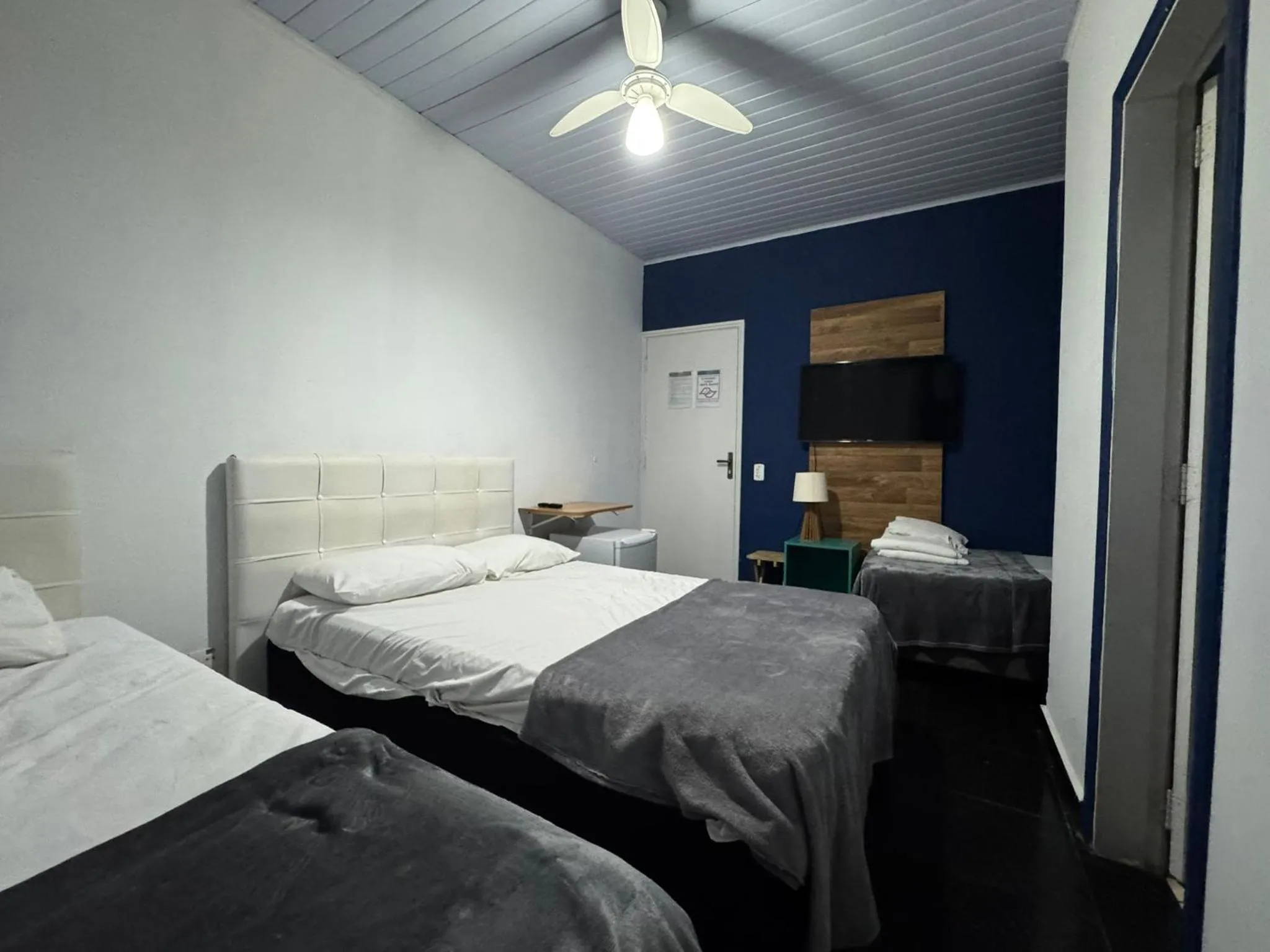 Bed in Pousada Hotel Canto dos Mares