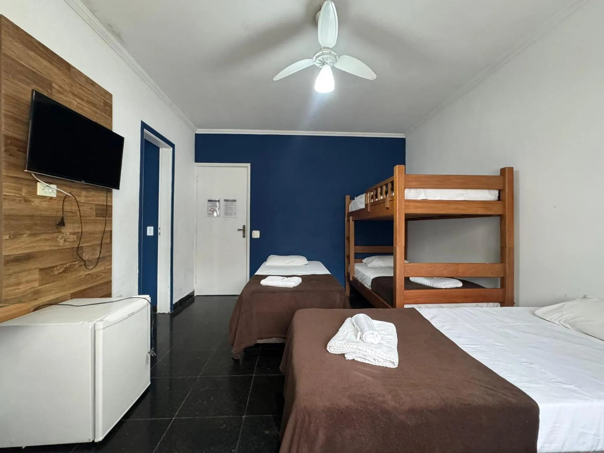 Bed in Pousada Hotel Canto dos Mares