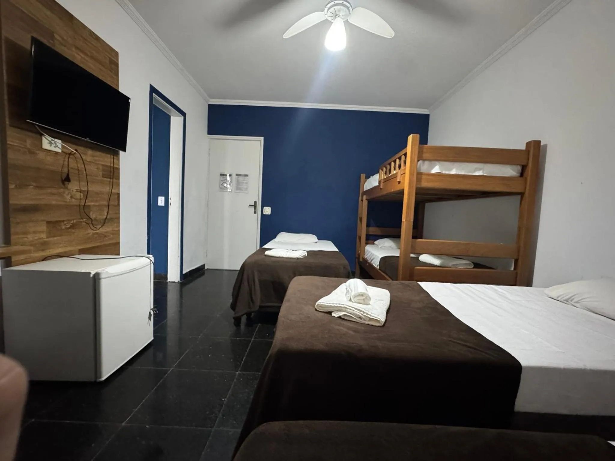 Bed in Pousada Hotel Canto dos Mares