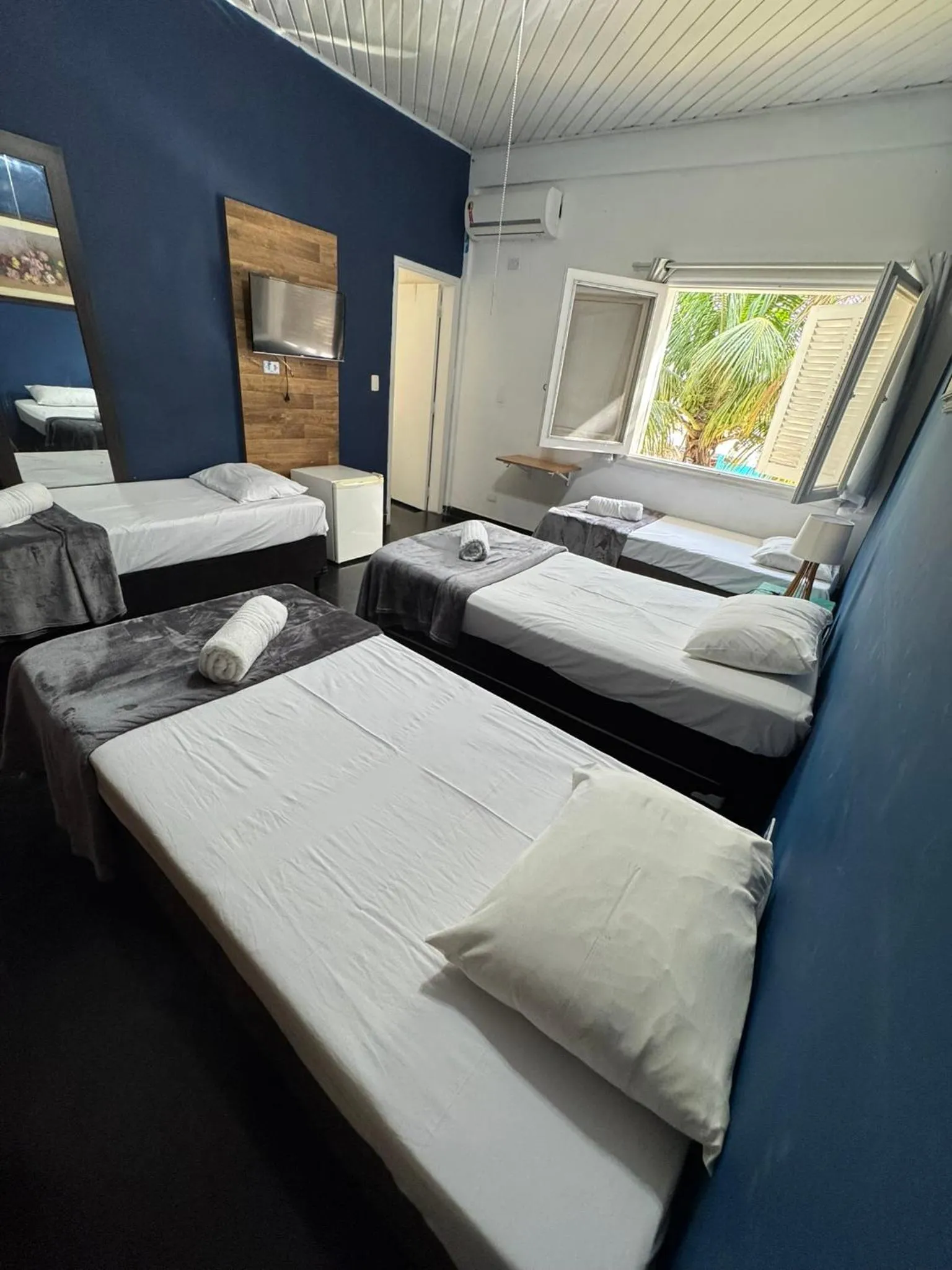 Bed in Pousada Hotel Canto dos Mares