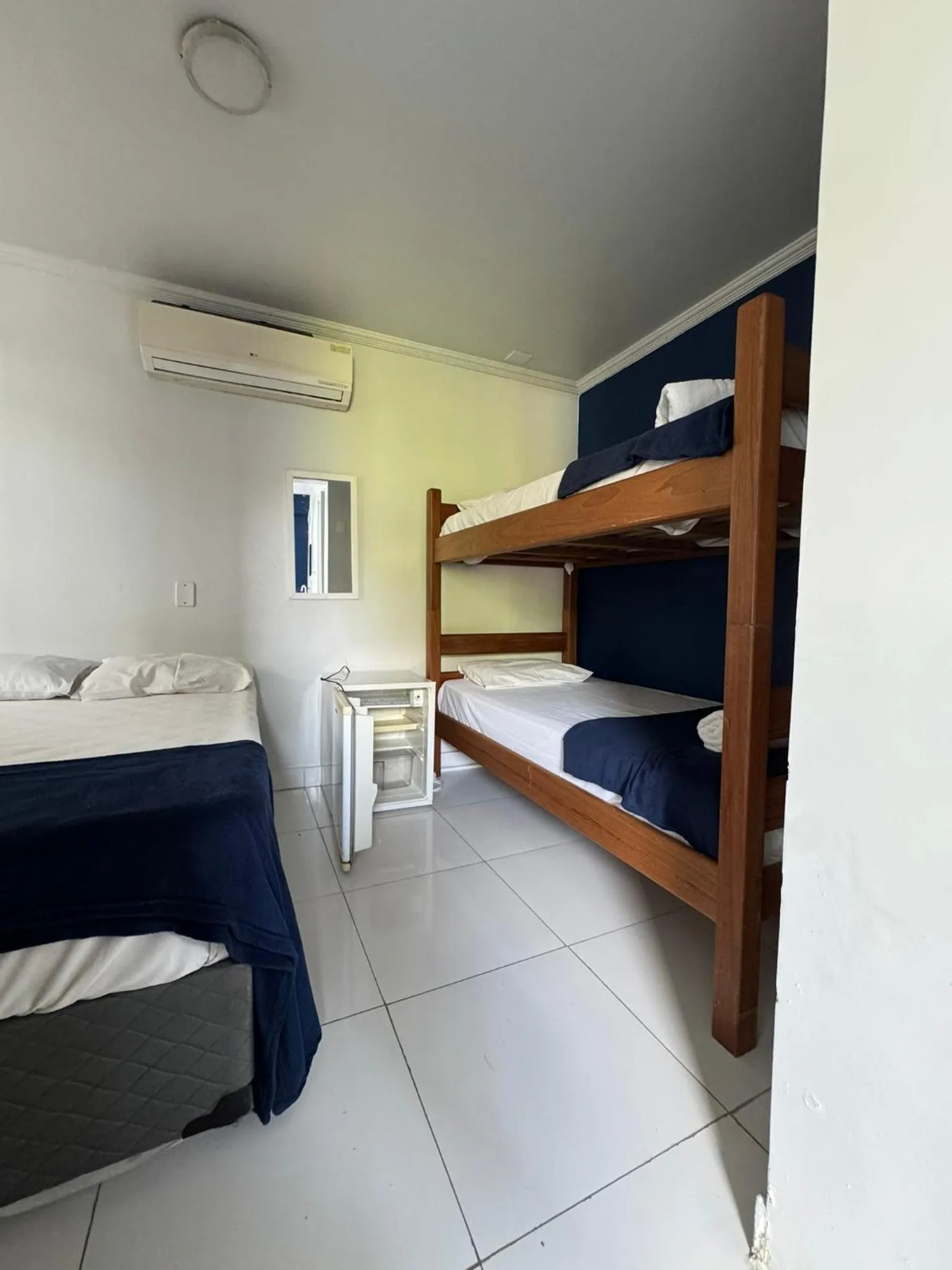 Bed in Pousada Hotel Canto dos Mares