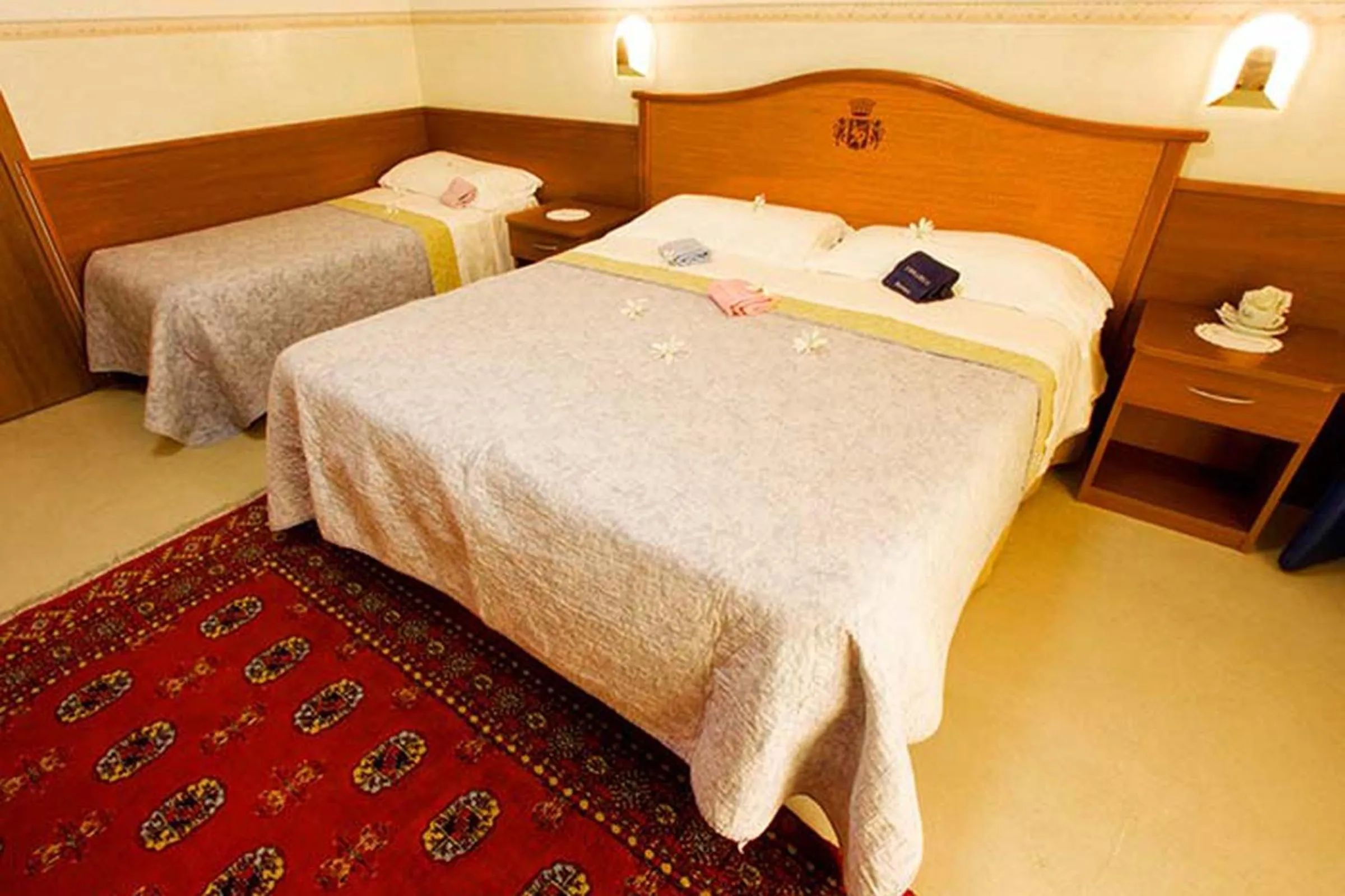 Bed in Hotel Solarium