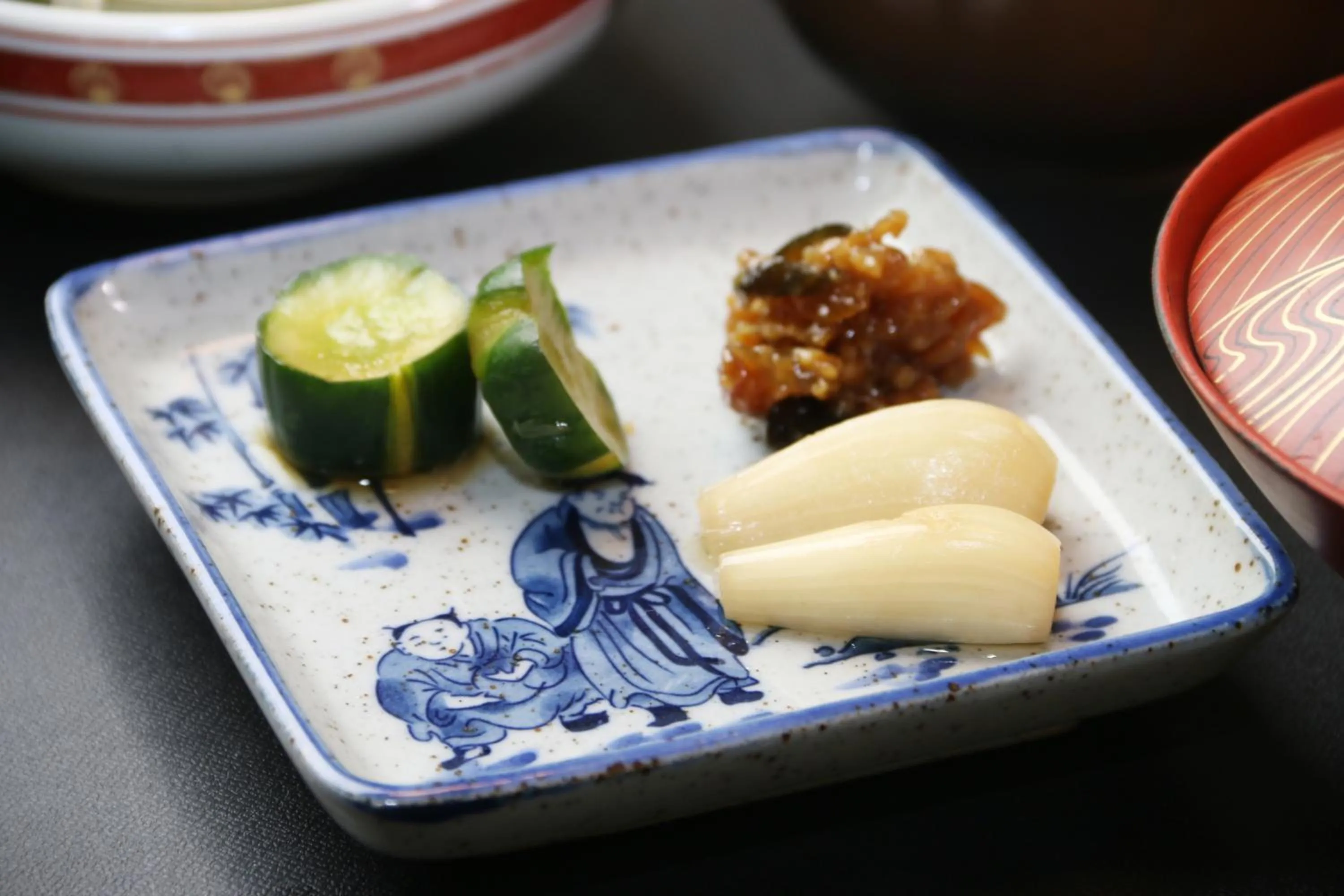 Food and drinks in Shukubo Kansho-in Temple Sanrakuso