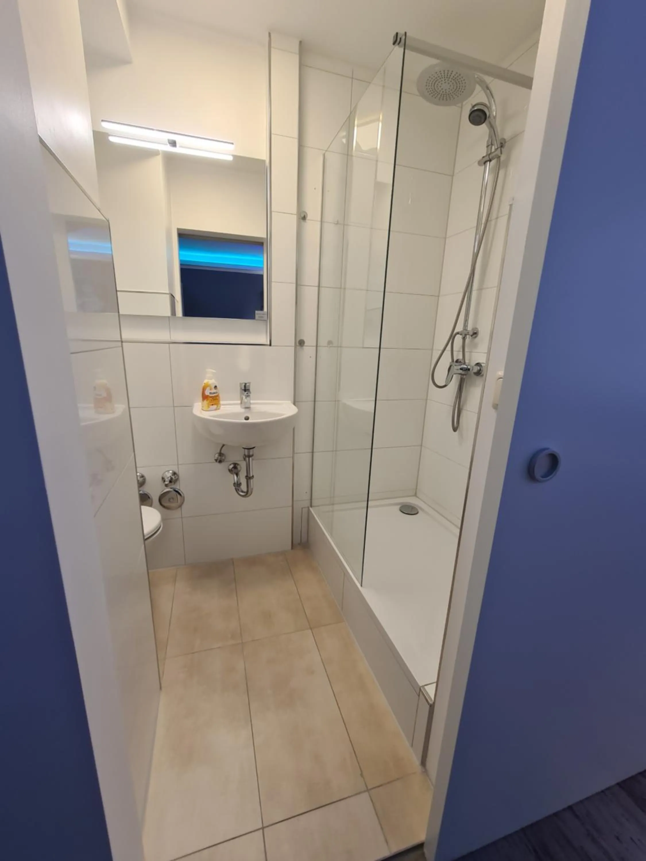 Shower in Pension Zwei A