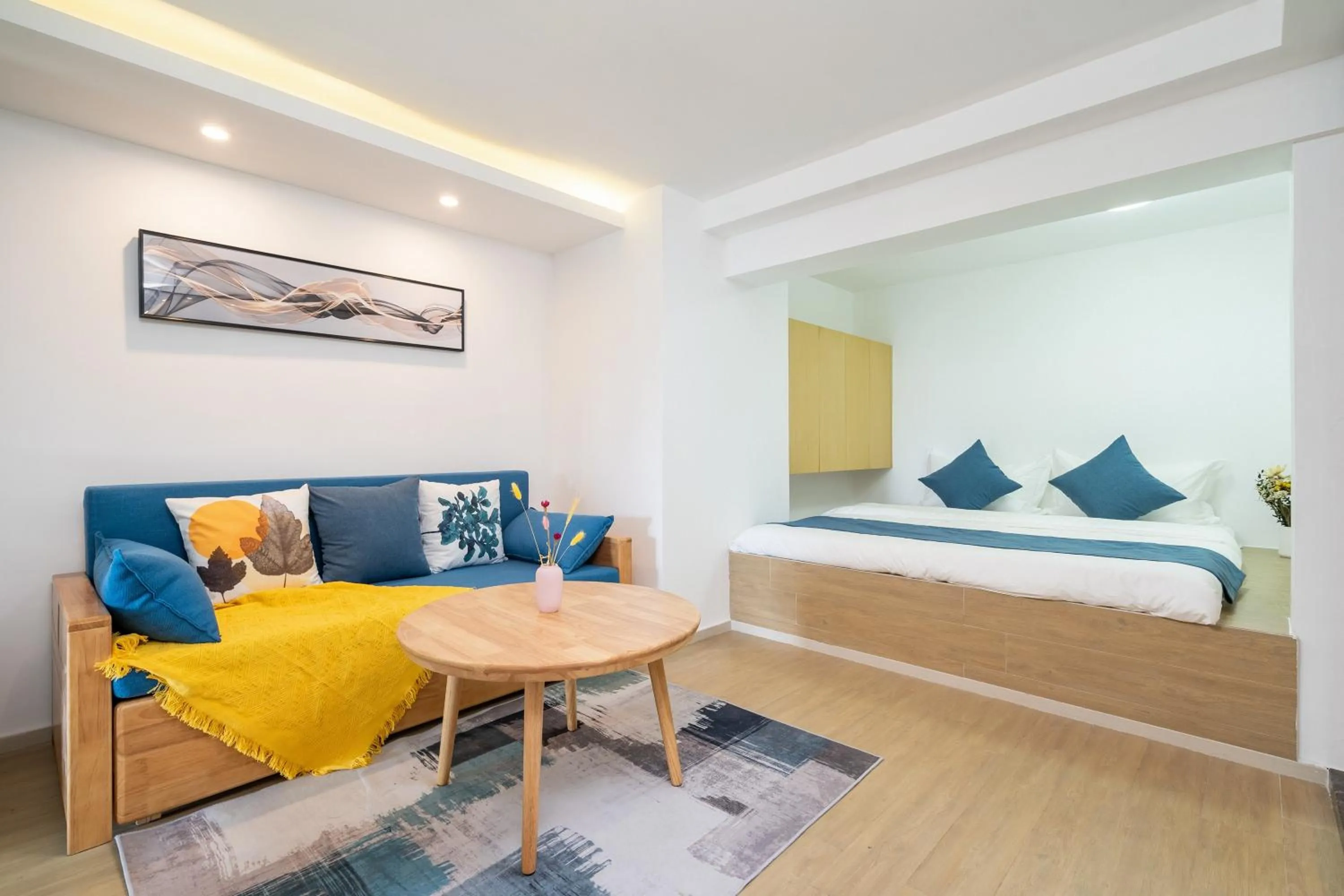 Bedroom, Bed in Neal Yat Seaview Apartment Haitang Bay Sanya