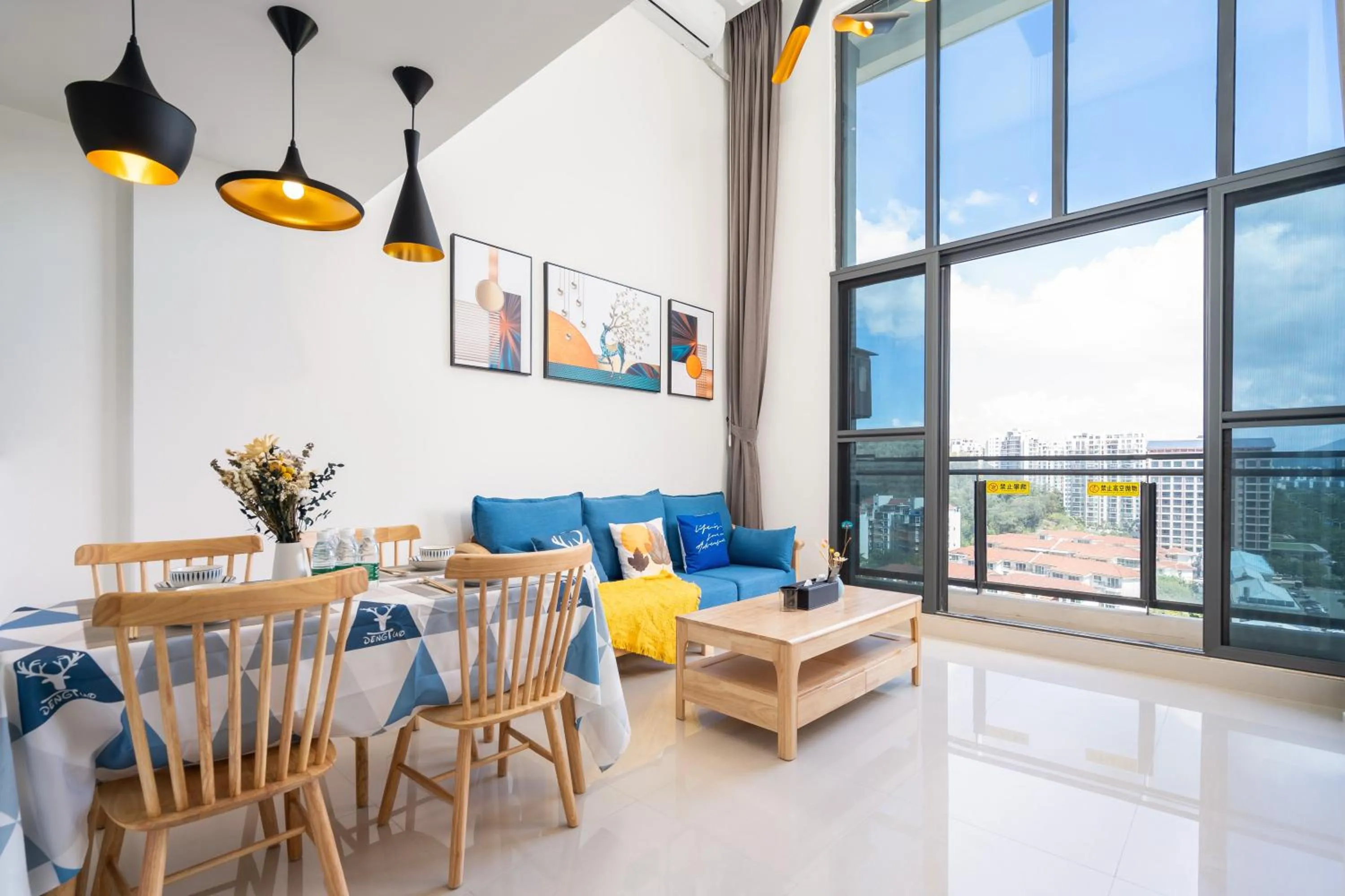 Living room in Neal Yat Seaview Apartment Haitang Bay Sanya