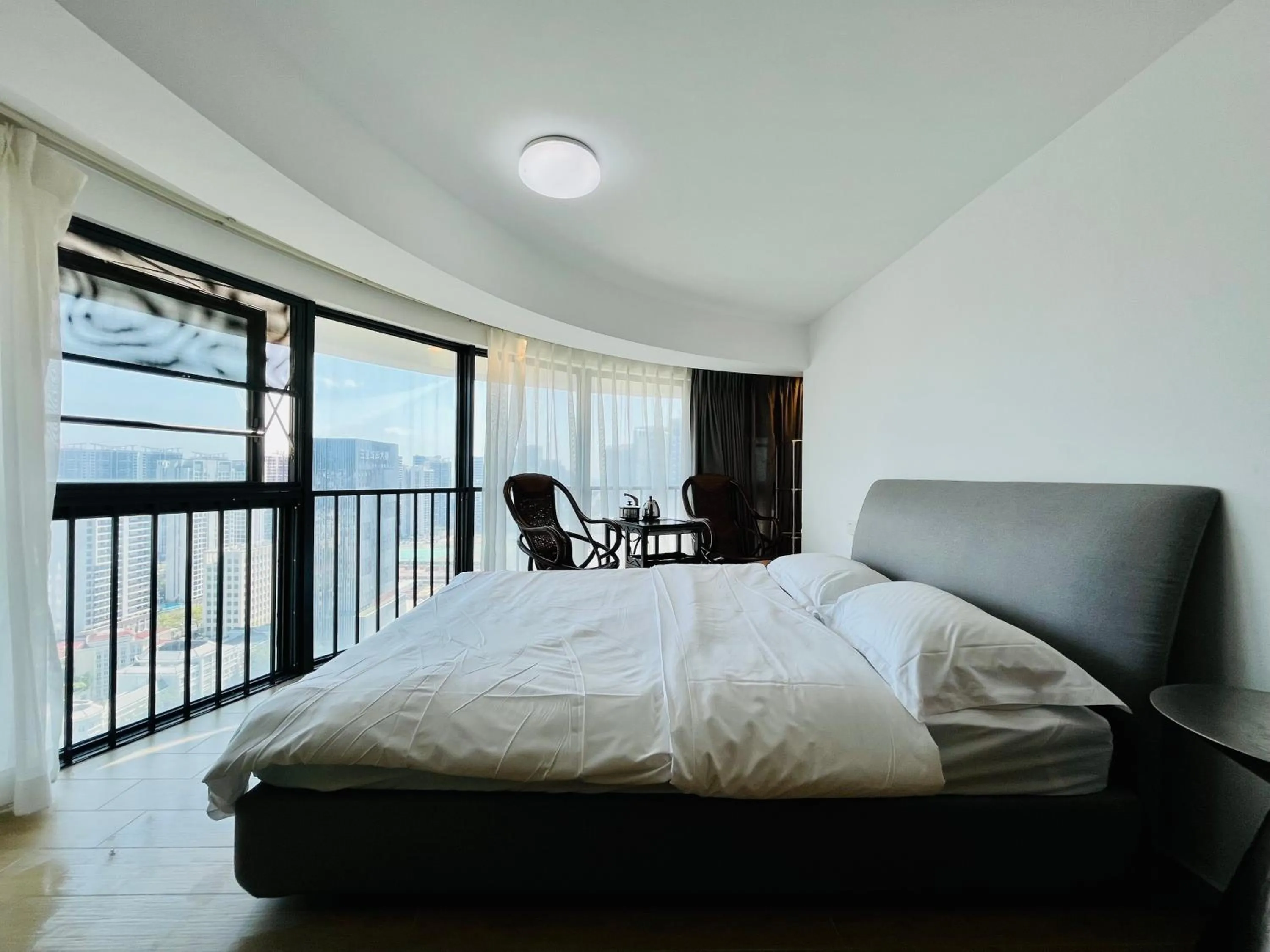 Bedroom, Bed in Neal Yat Seaview Apartment Haitang Bay Sanya