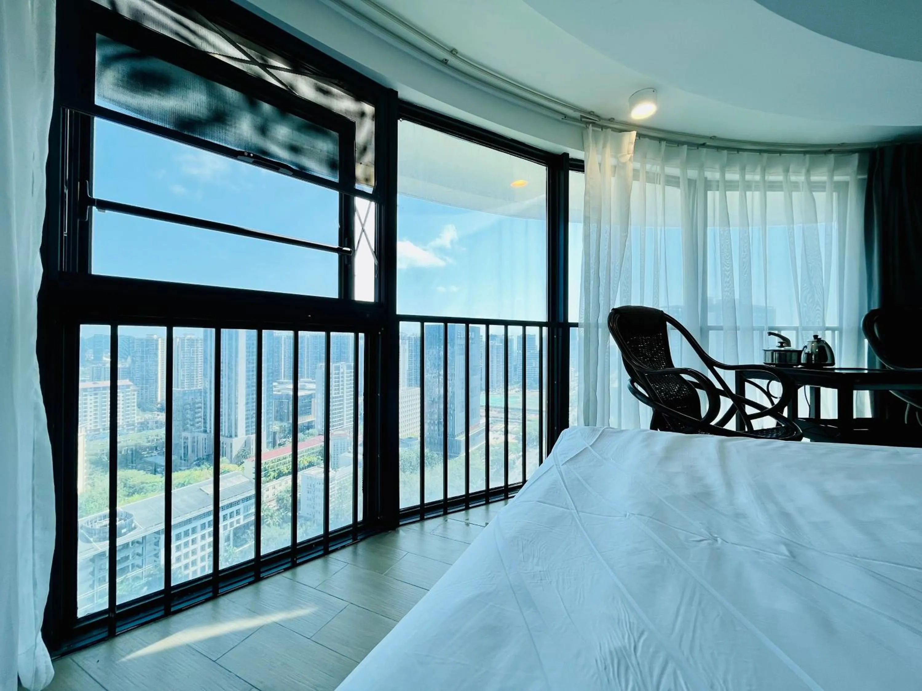 Bedroom, Bed in Neal Yat Seaview Apartment Haitang Bay Sanya