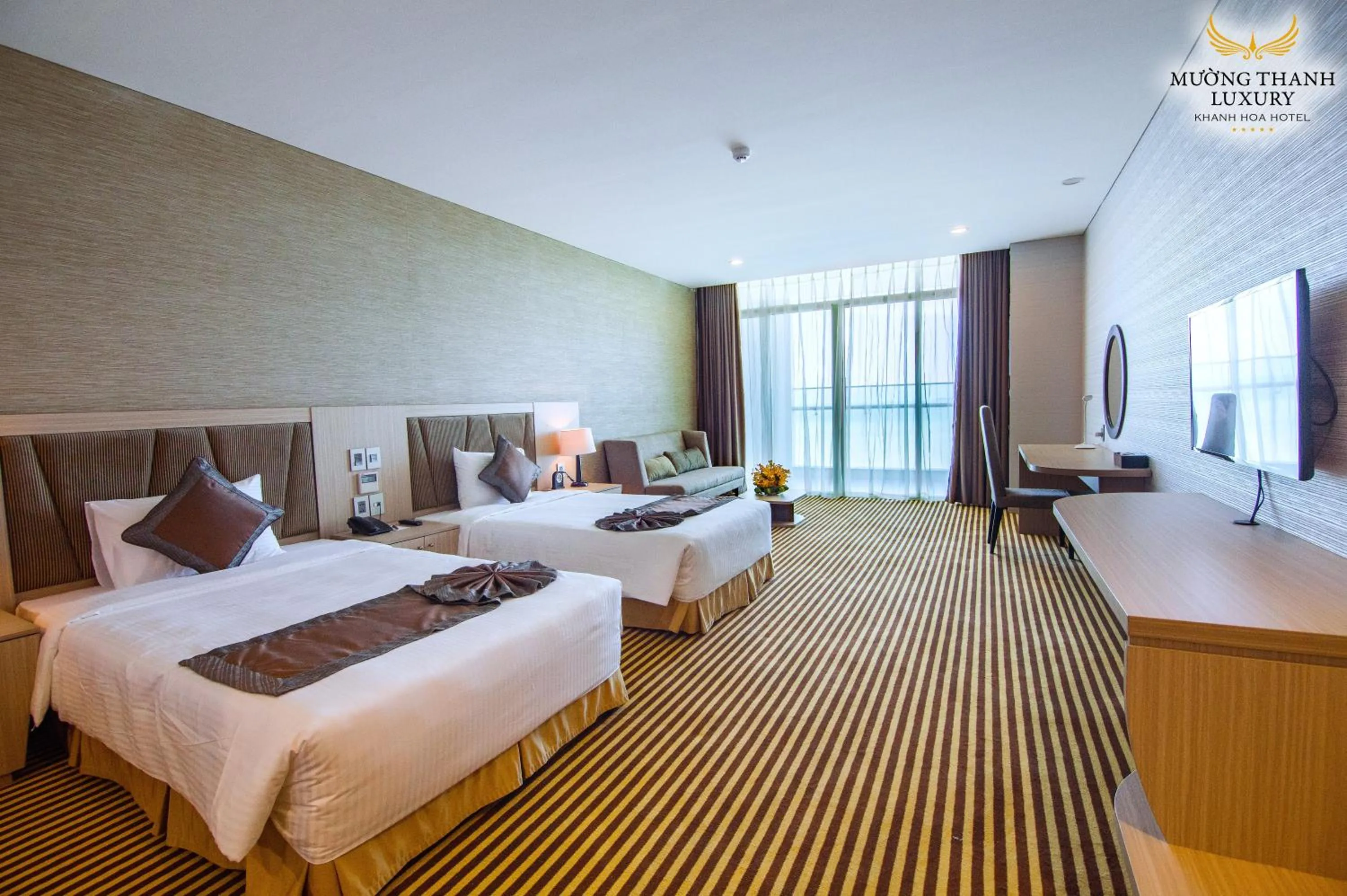 Photo of the whole room, Bed in Muong Thanh Luxury Khanh Hoa