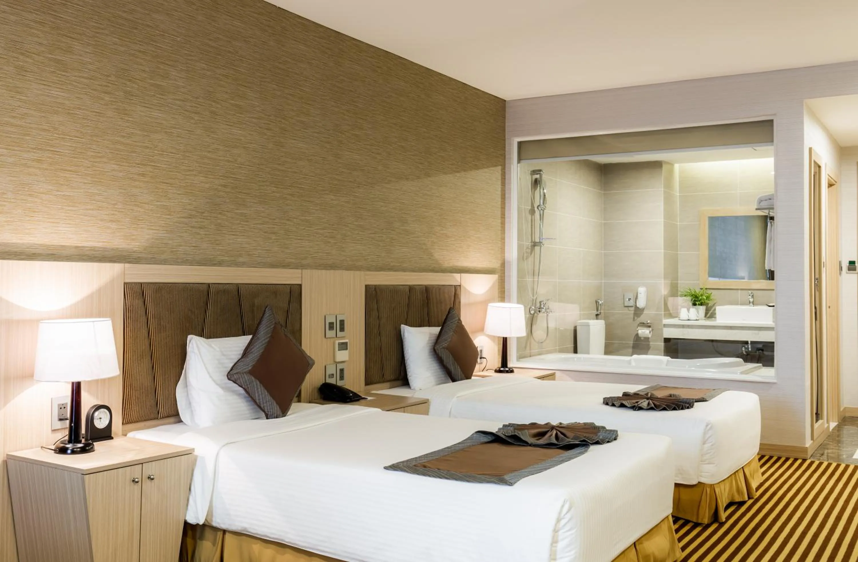 Bed in Muong Thanh Luxury Khanh Hoa