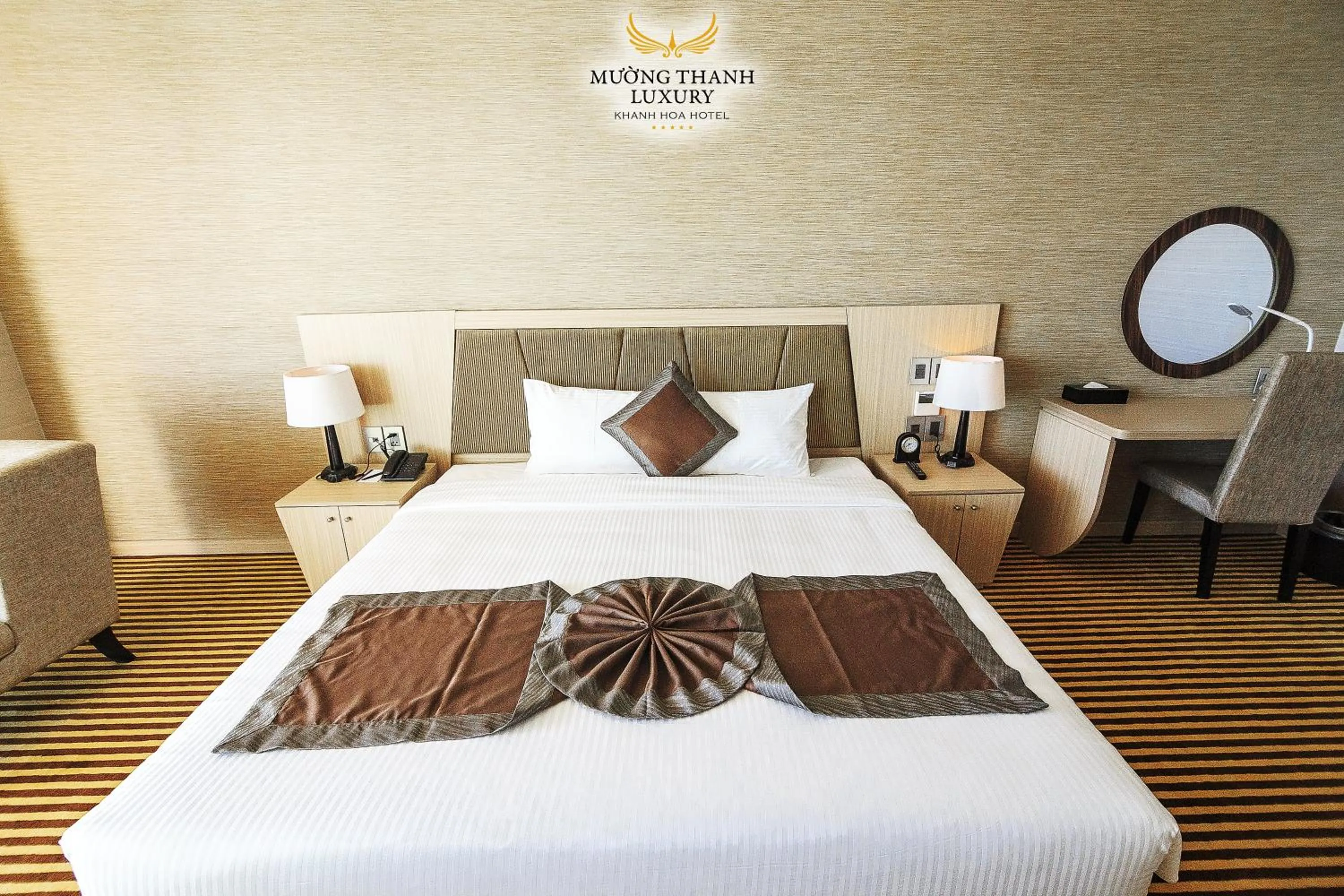 Bed in Muong Thanh Luxury Khanh Hoa