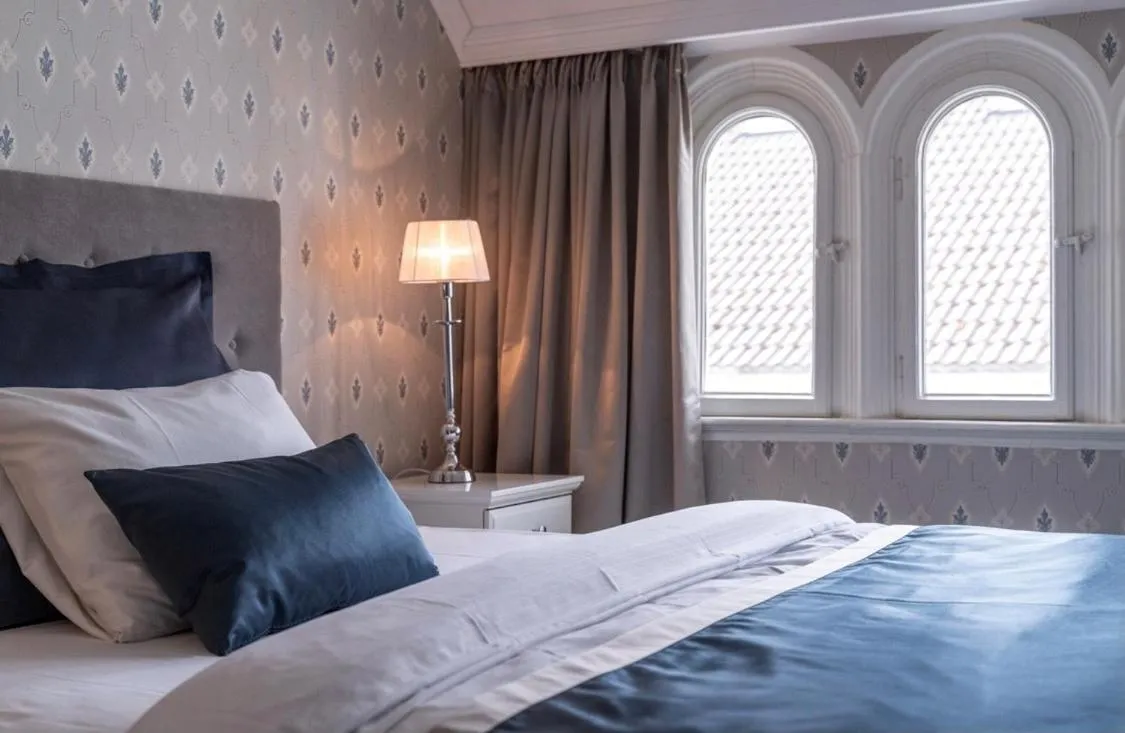 Bed in Grand Hotel Flekkefjord