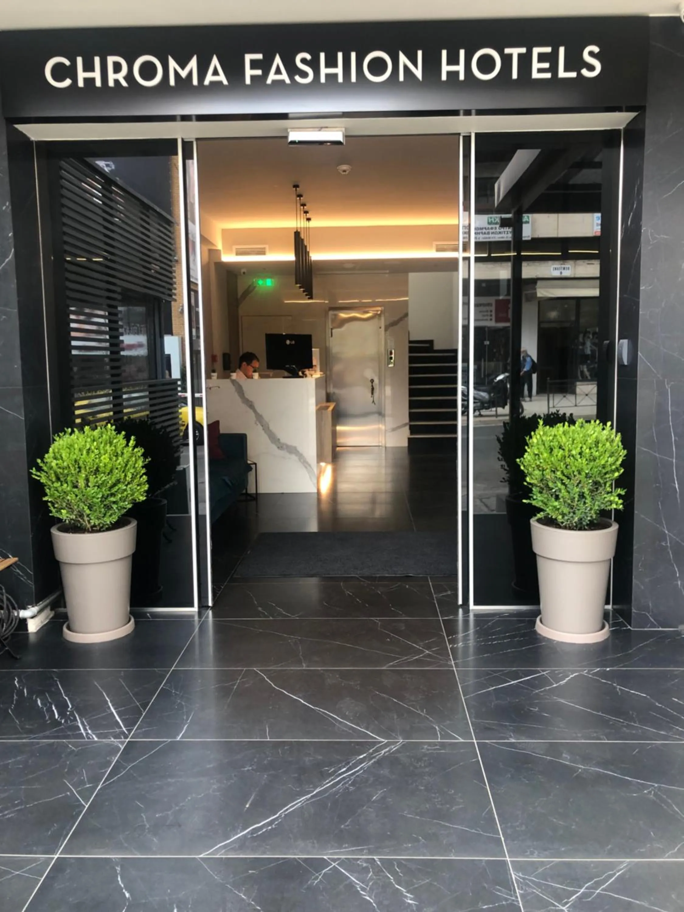 Facade/entrance in CHROMA FASHION ROOMS & APARTMENTS