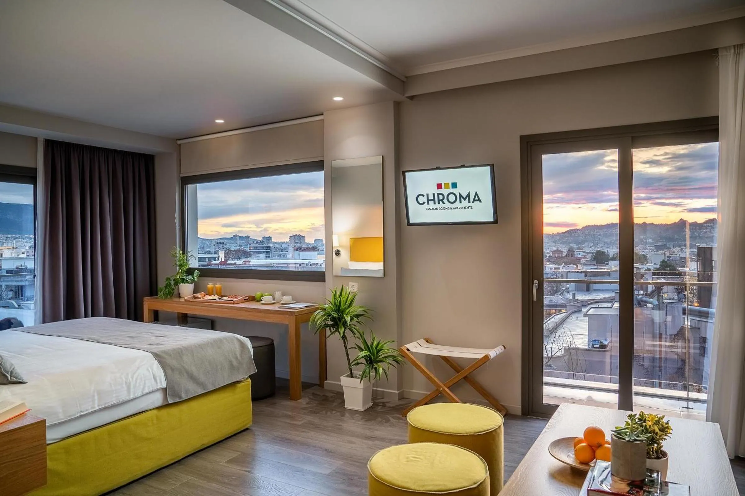 Bed in CHROMA FASHION ROOMS & APARTMENTS