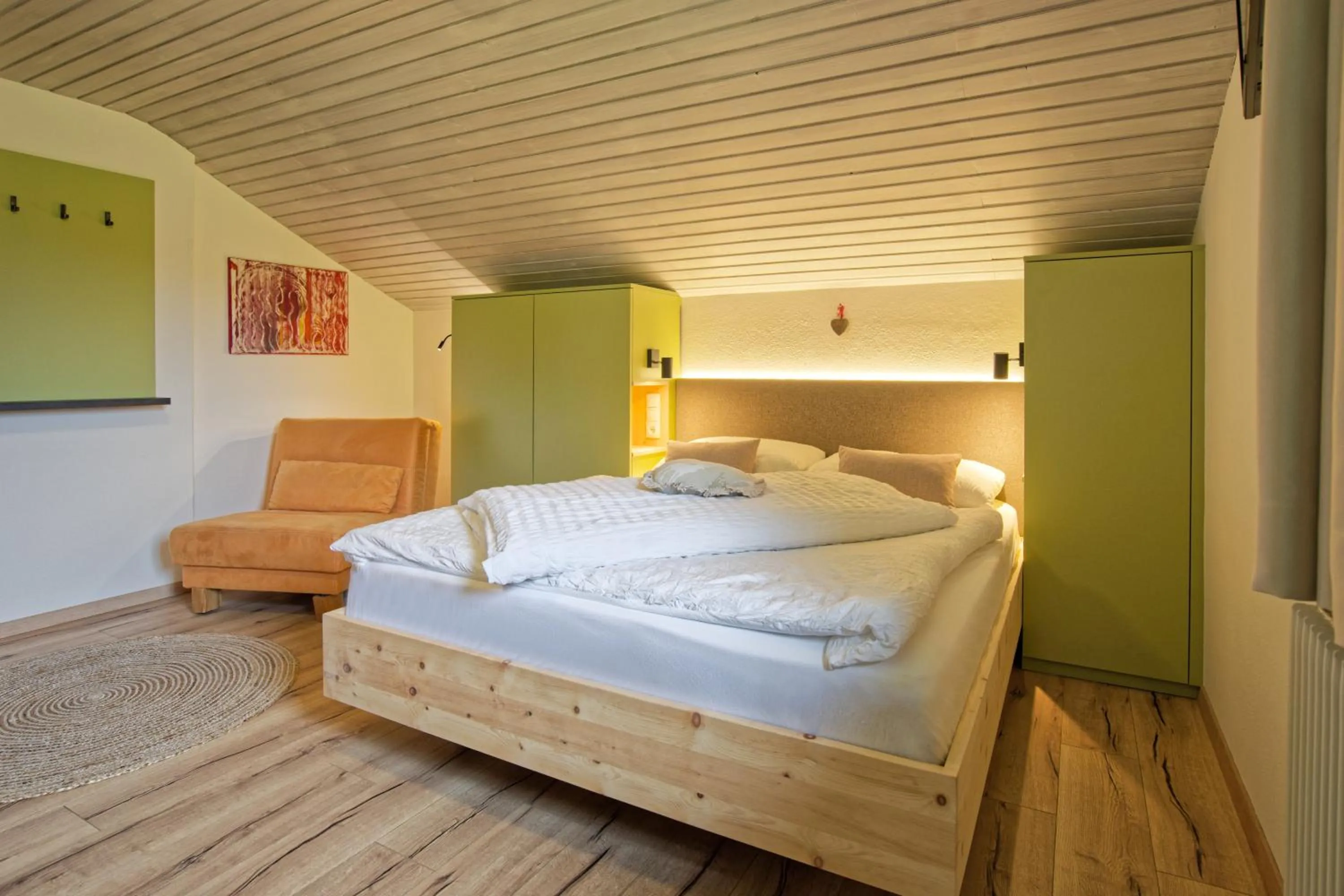 Bed in Bergchalet Hotel Reinerhof