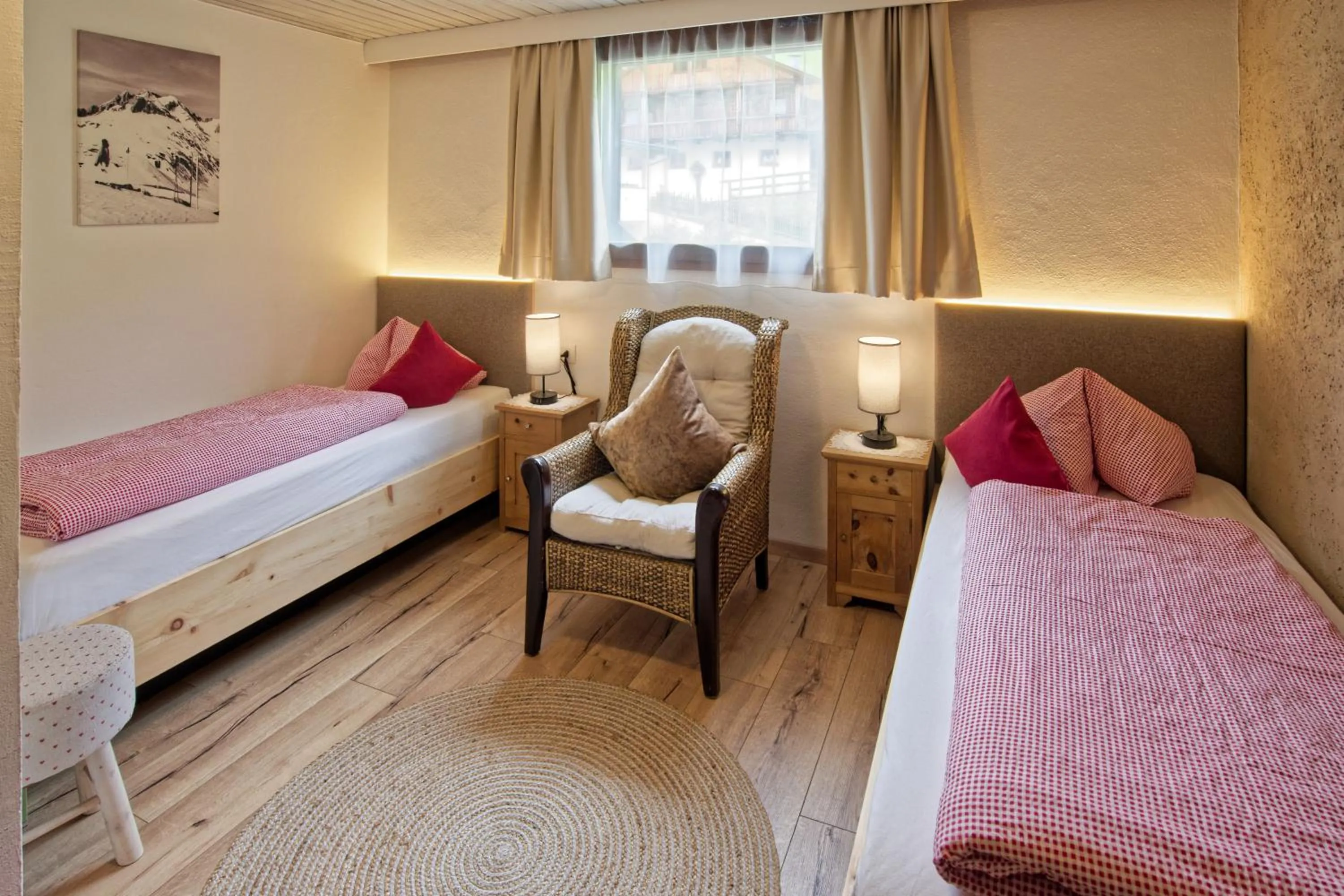 Bed in Bergchalet Hotel Reinerhof