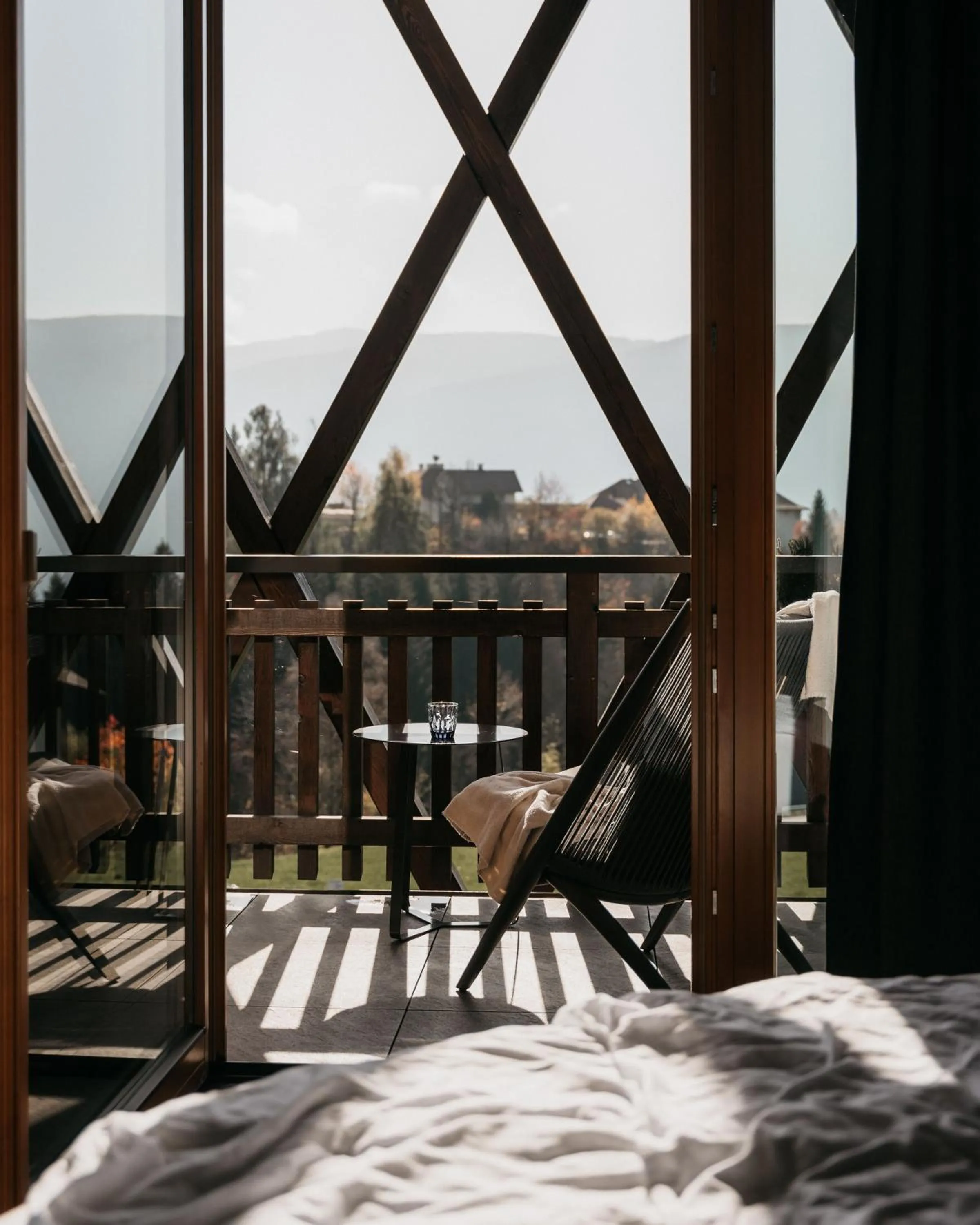 View (from property/room), Bed in Terentnerhof 4*S active & lifestyle hotel