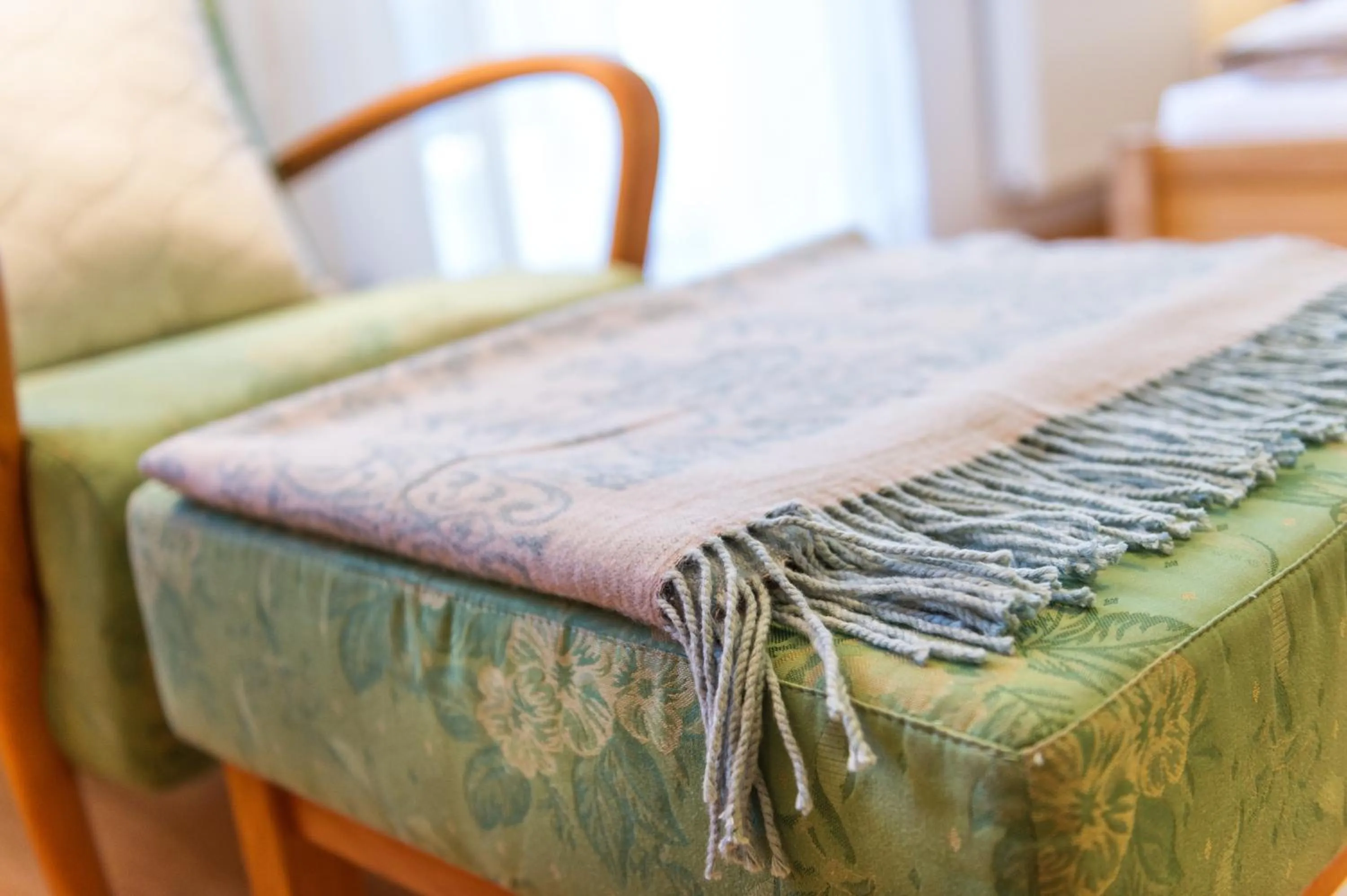 Seating area, Bed in Landhaus Fux