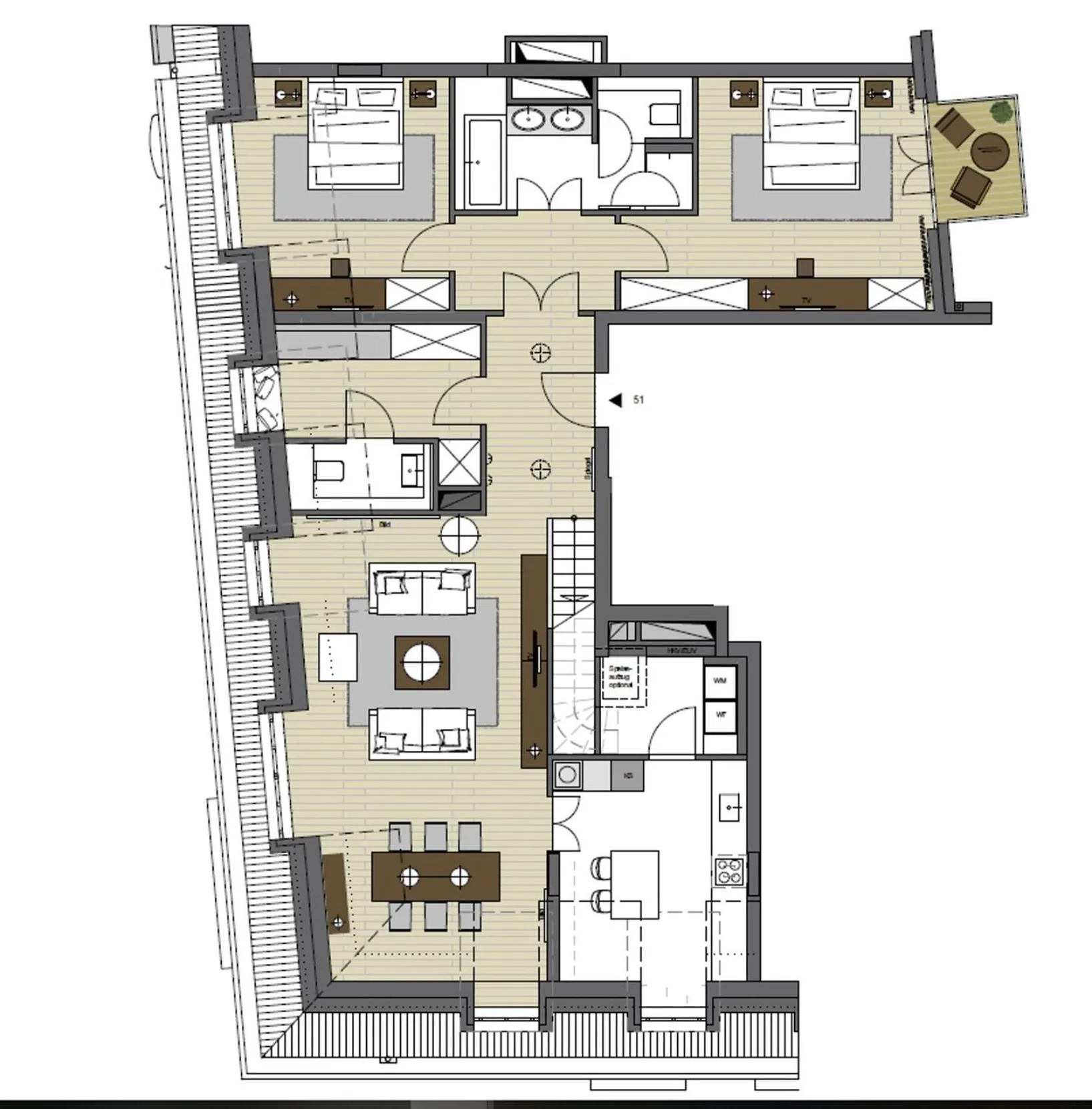 Floor plan in The Wellem Residences