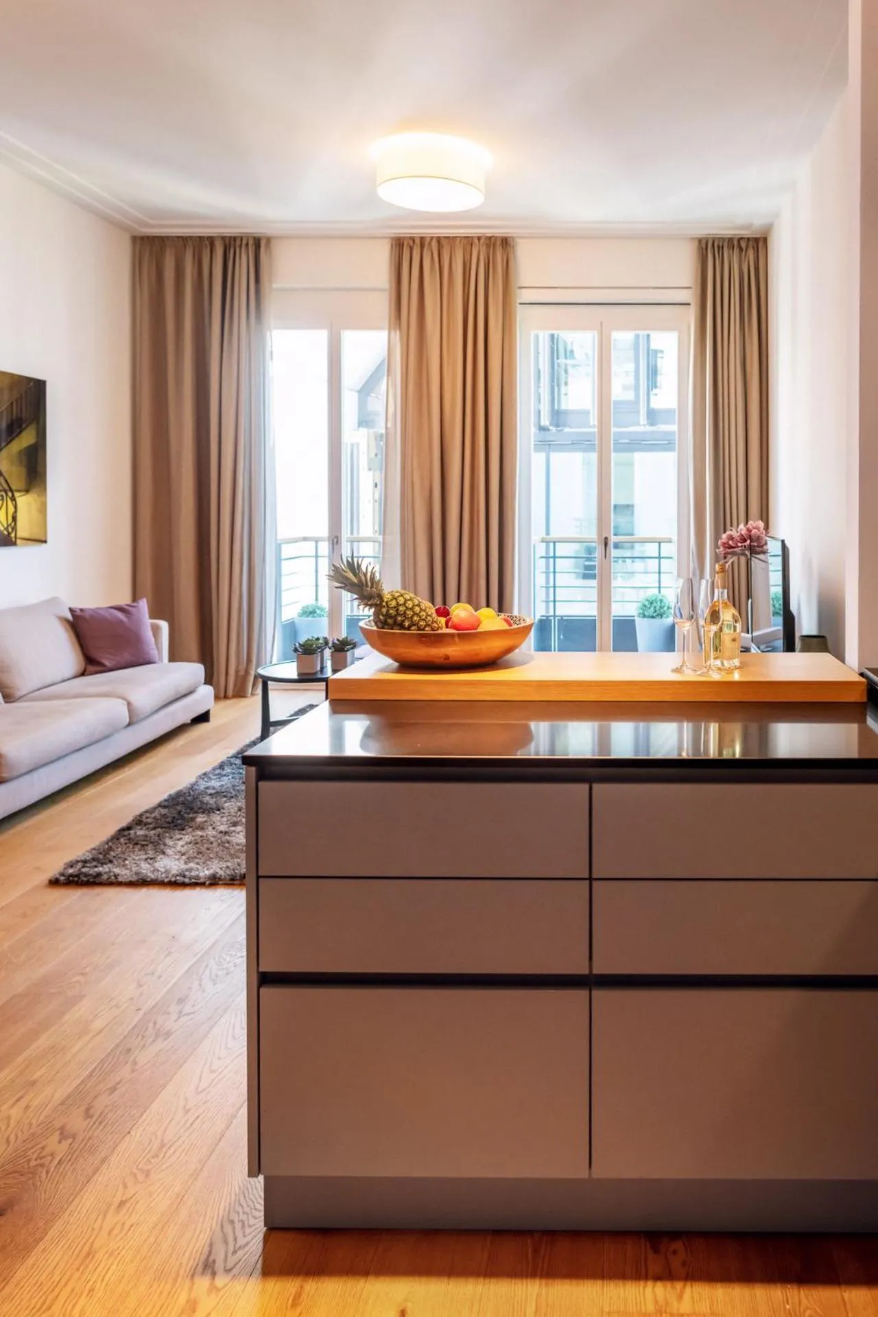 Living room, Bed in The Wellem Residences