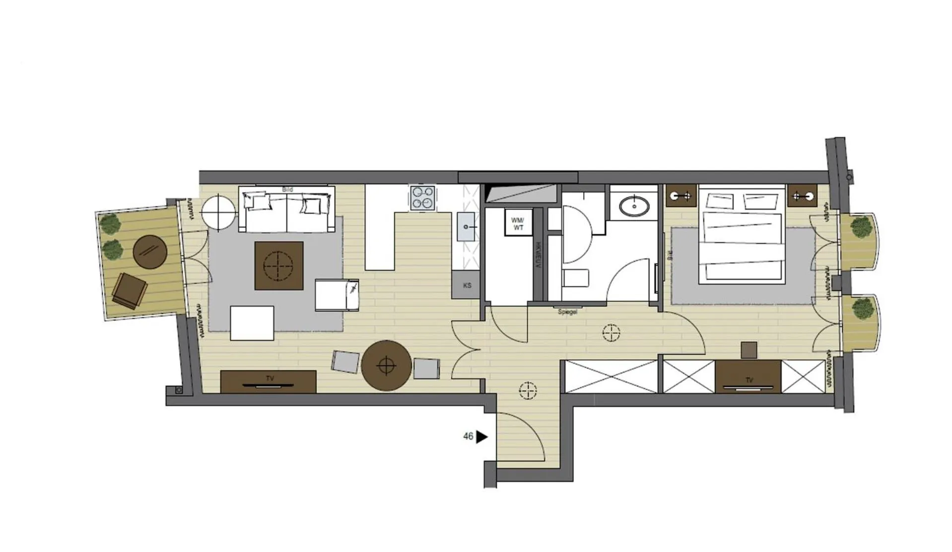 Floor plan in The Wellem Residences
