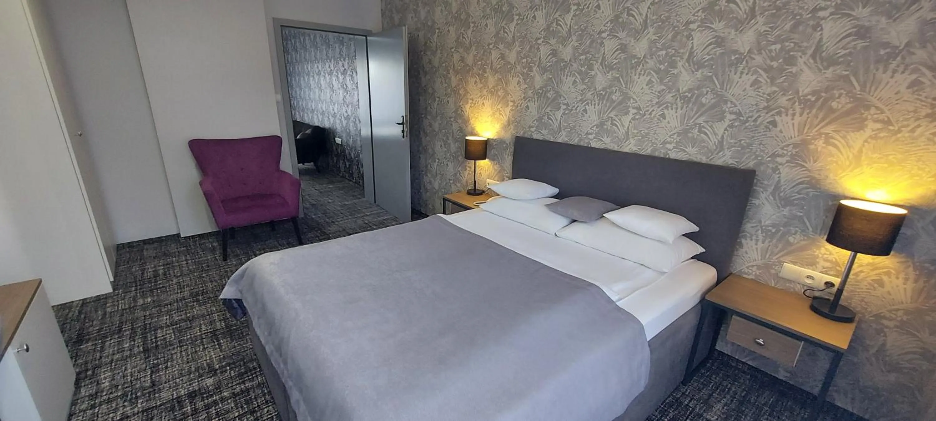 Bed in Miejsca noclegowe i Restauracja Kamiński