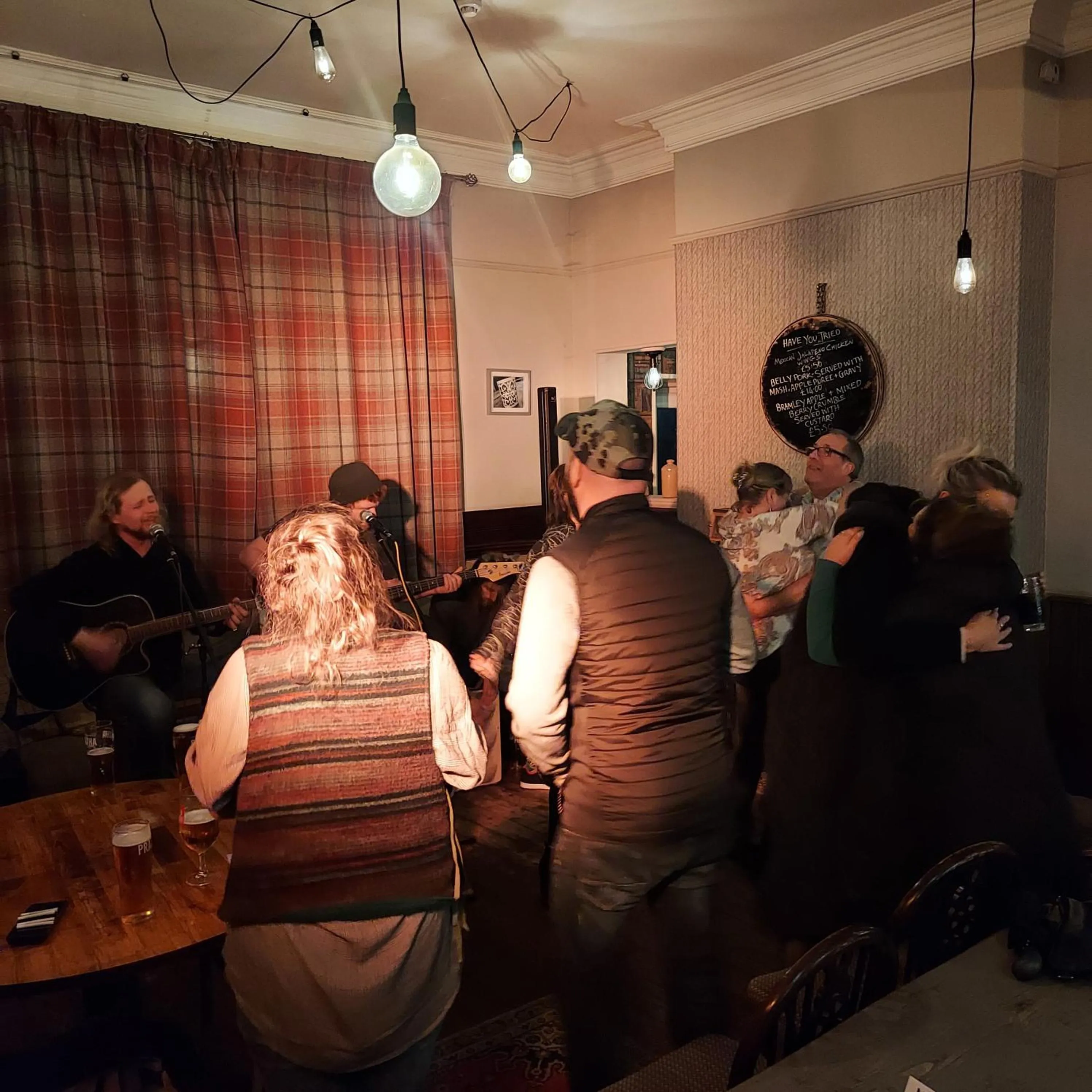 People in Trawden Arms Community Owned Pub