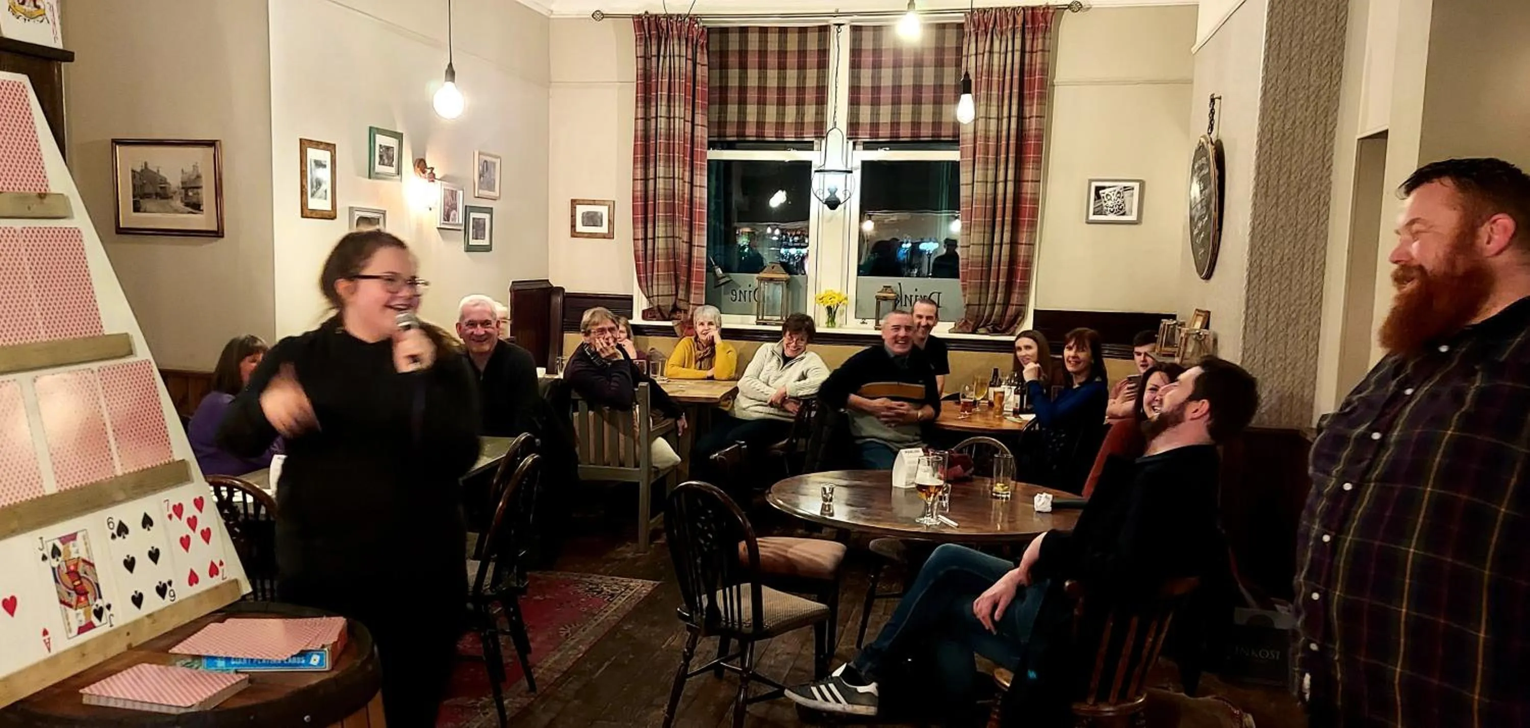 Staff in Trawden Arms Community Owned Pub