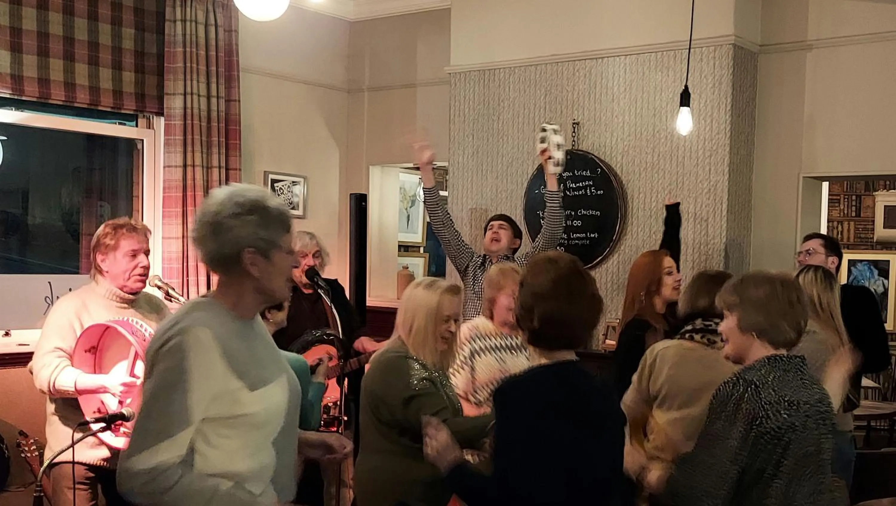 Evening entertainment in Trawden Arms Community Owned Pub
