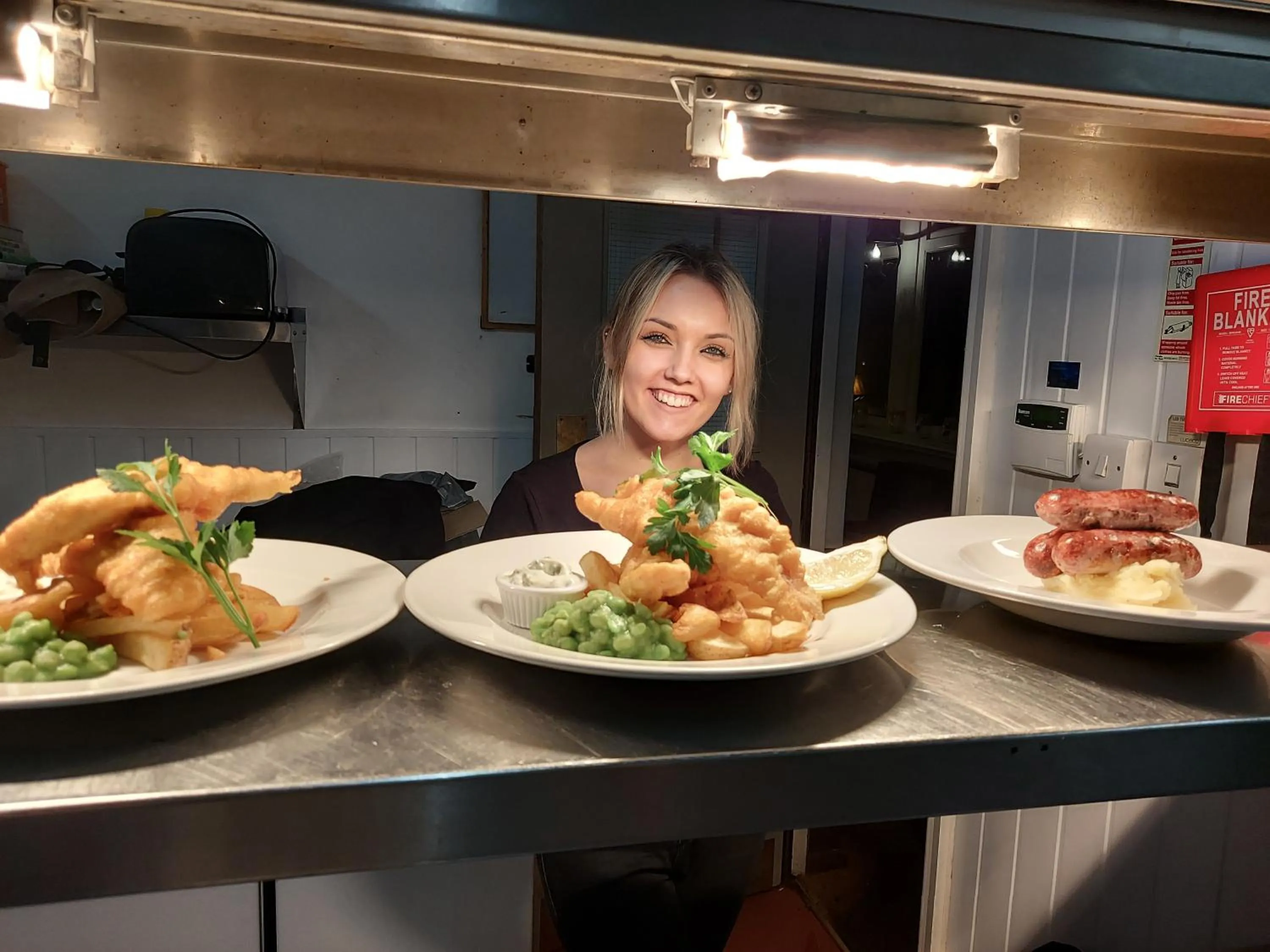 Staff in Trawden Arms Community Owned Pub