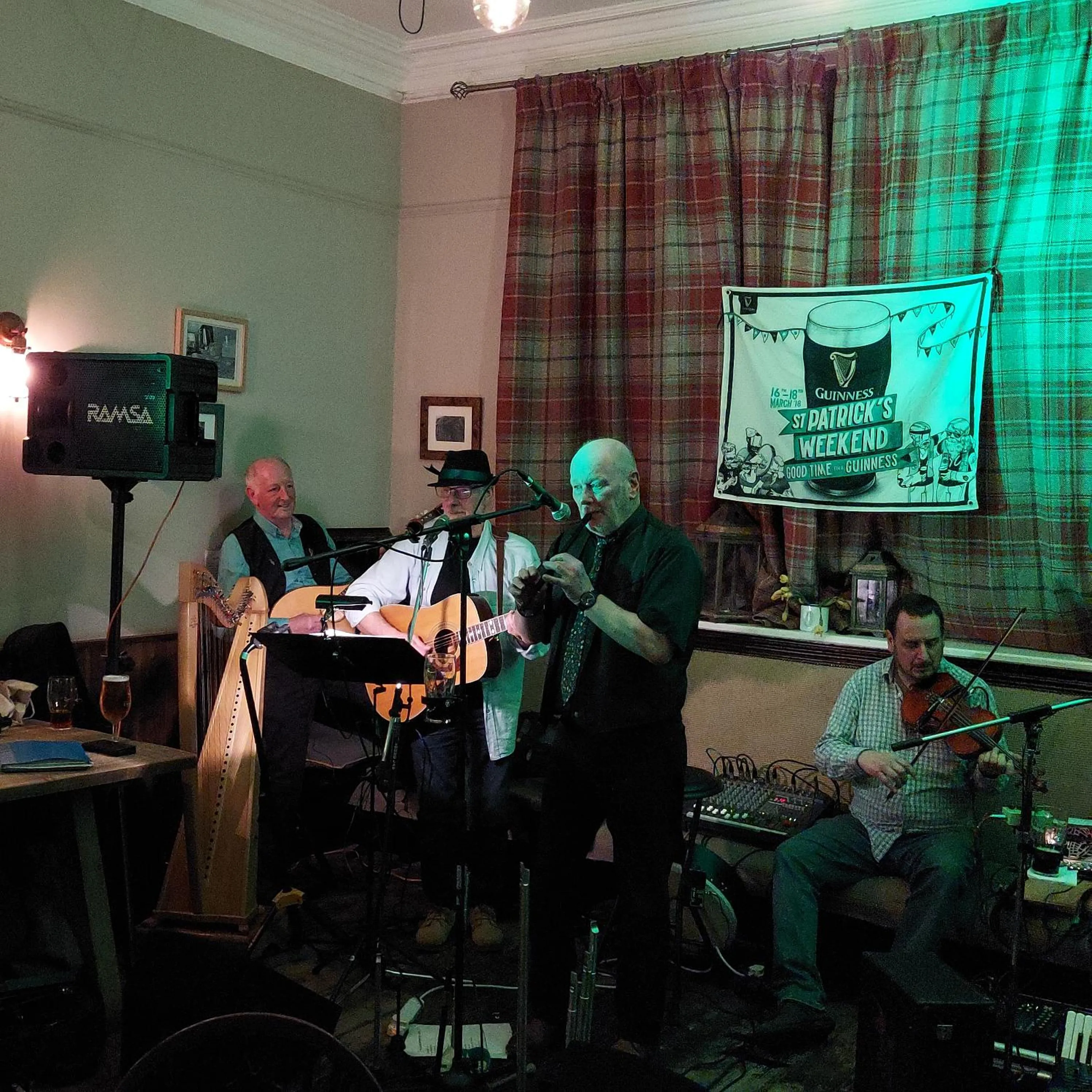 People in Trawden Arms Community Owned Pub