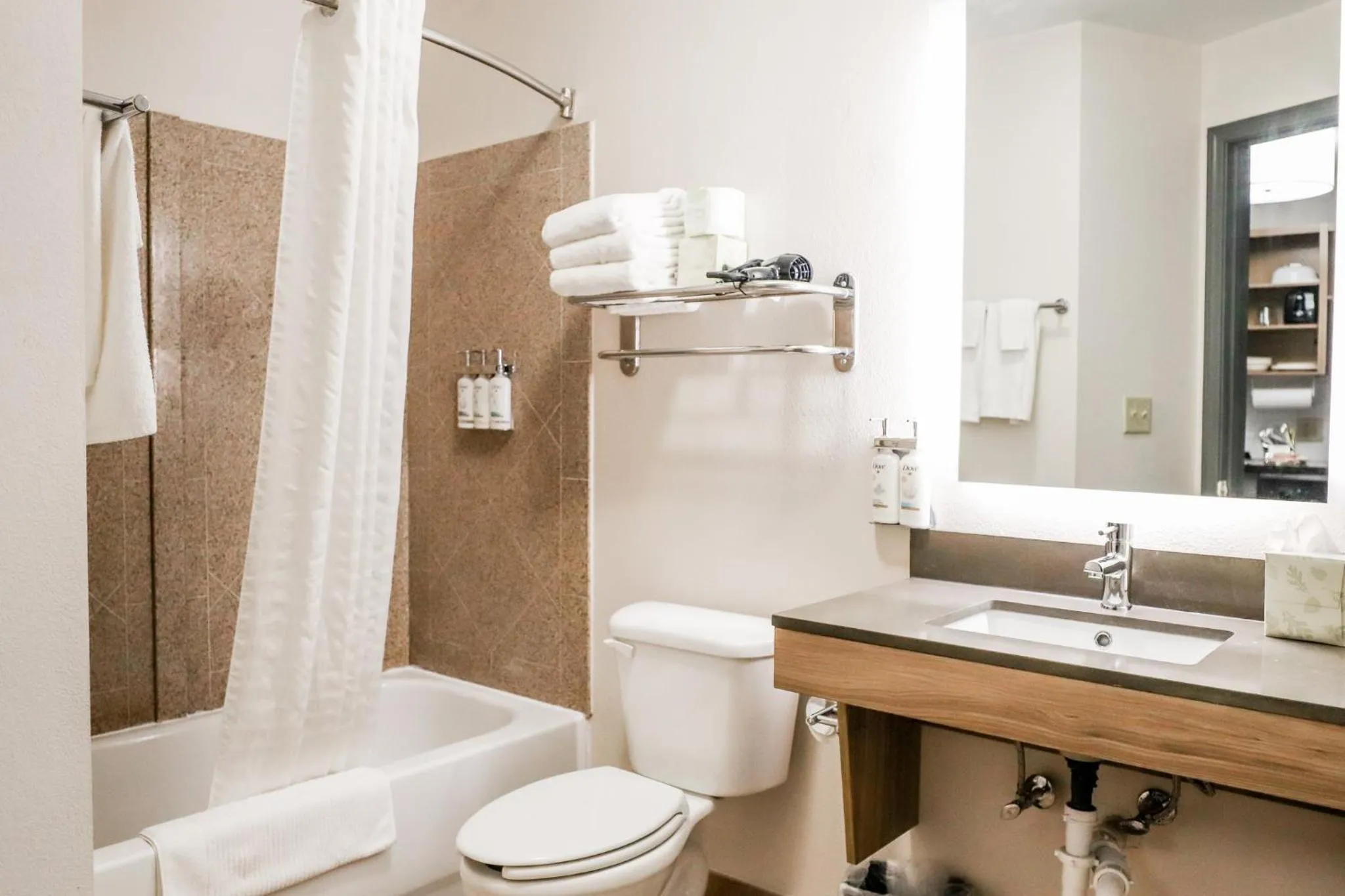 Bathroom in Candlewood Suites Richmond Airport by IHG