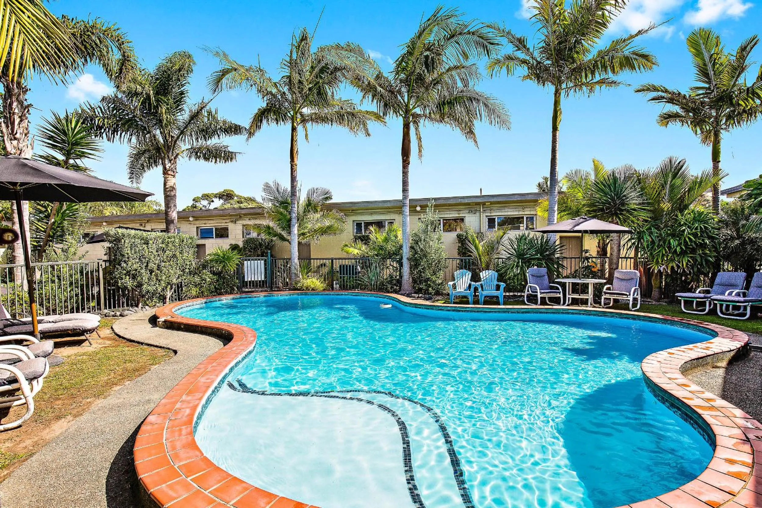 Swimming pool in Waipu Cove Resort