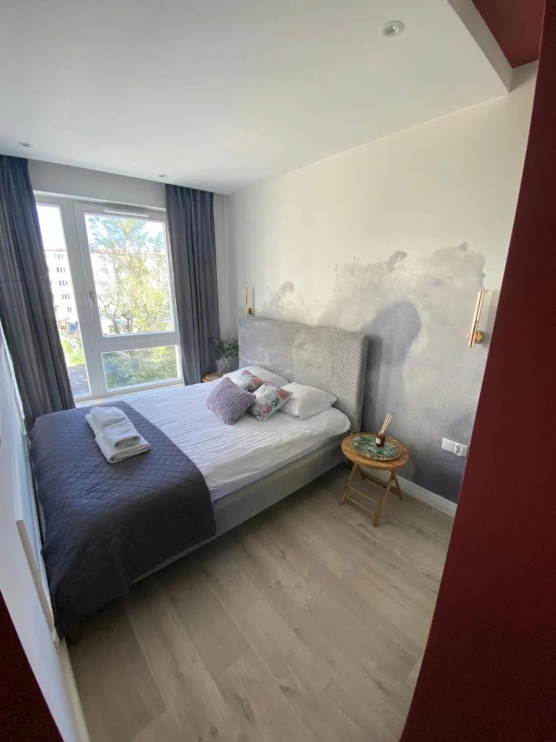 Bed in Sleepy3city Apartments Batorego 9