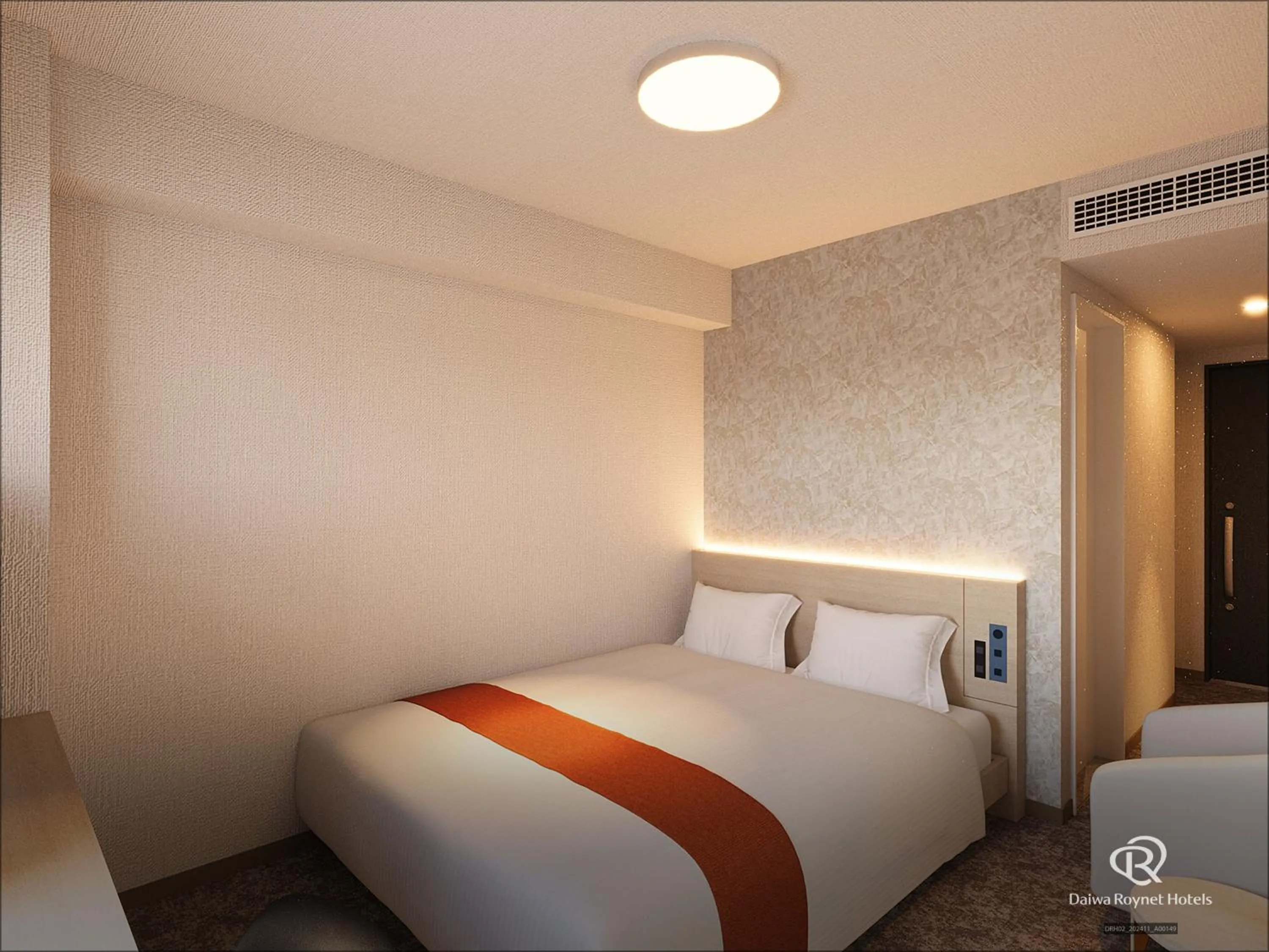 Bed in Daiwa Roynet Hotel Mito