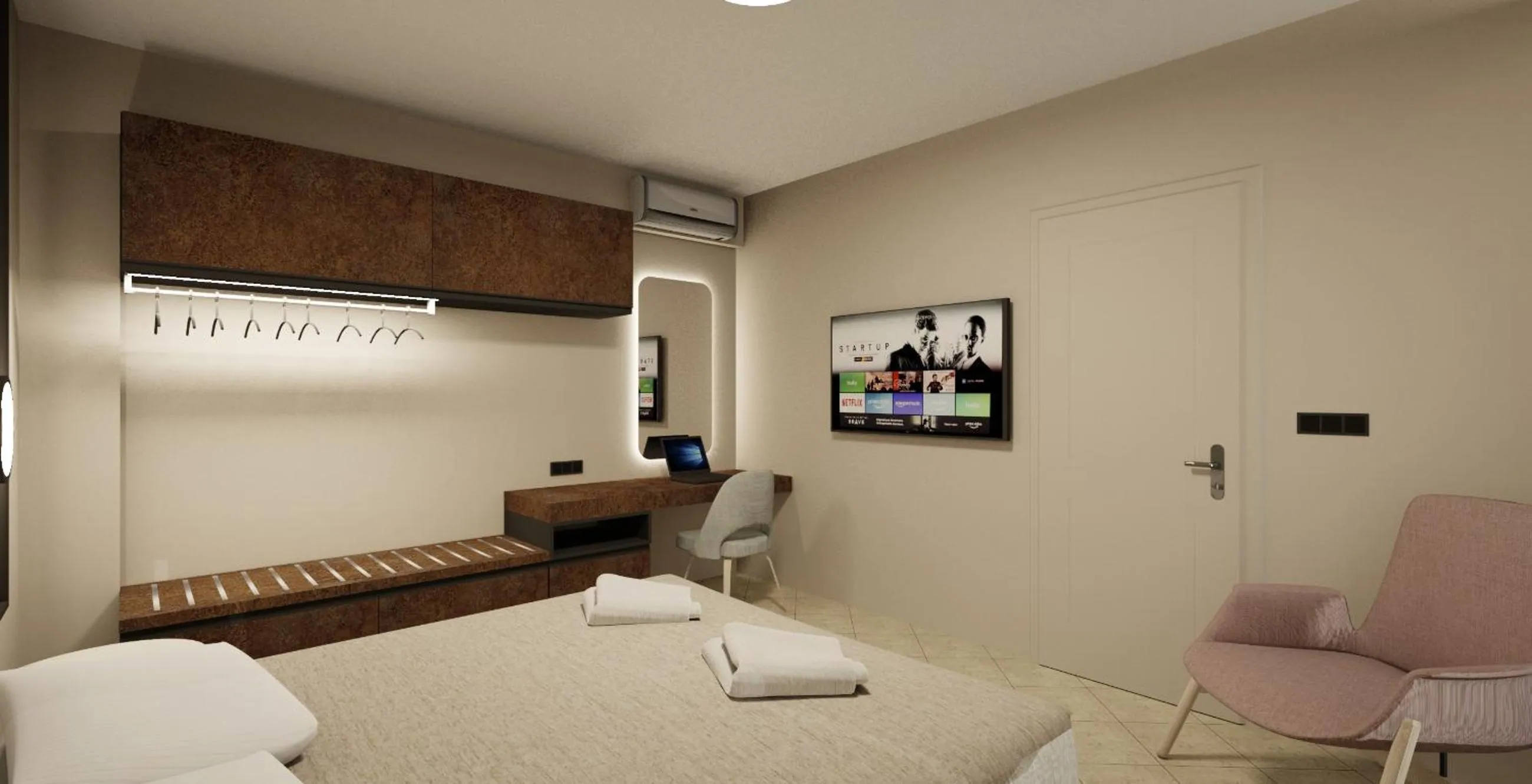 Bed in Colonides Beach Hotel