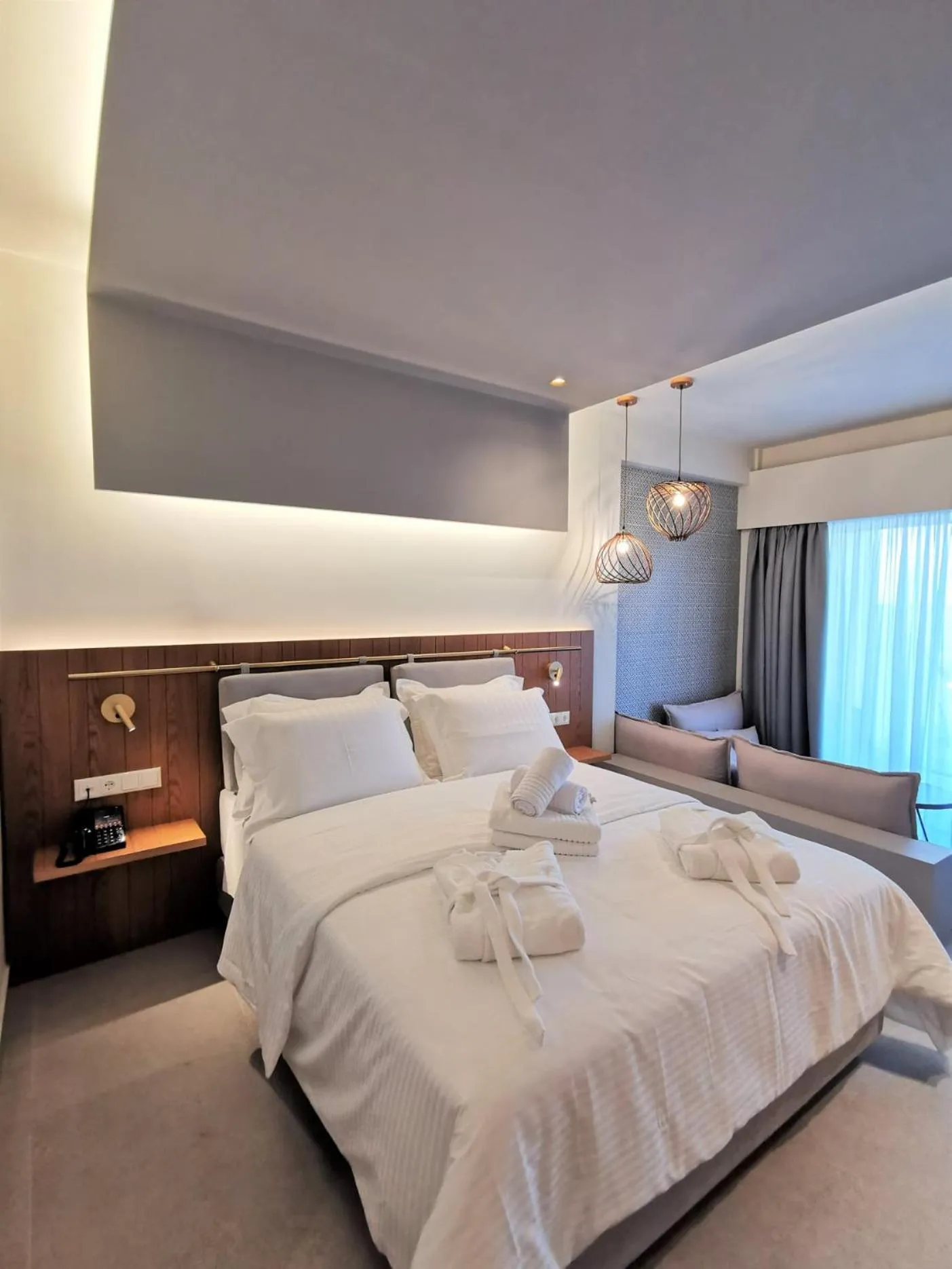 Bed in Colonides Beach Hotel