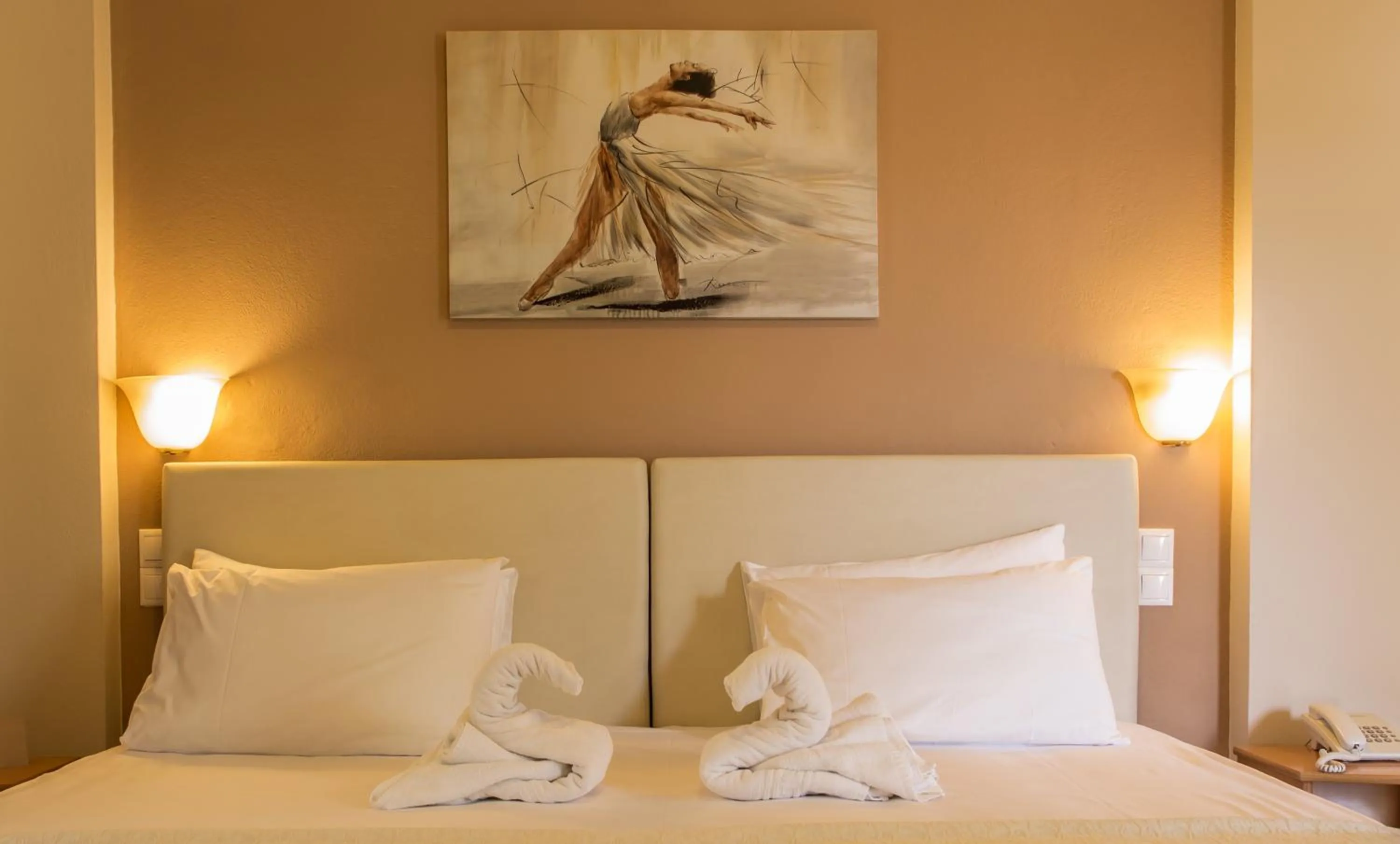 Bed in Colonides Beach Hotel