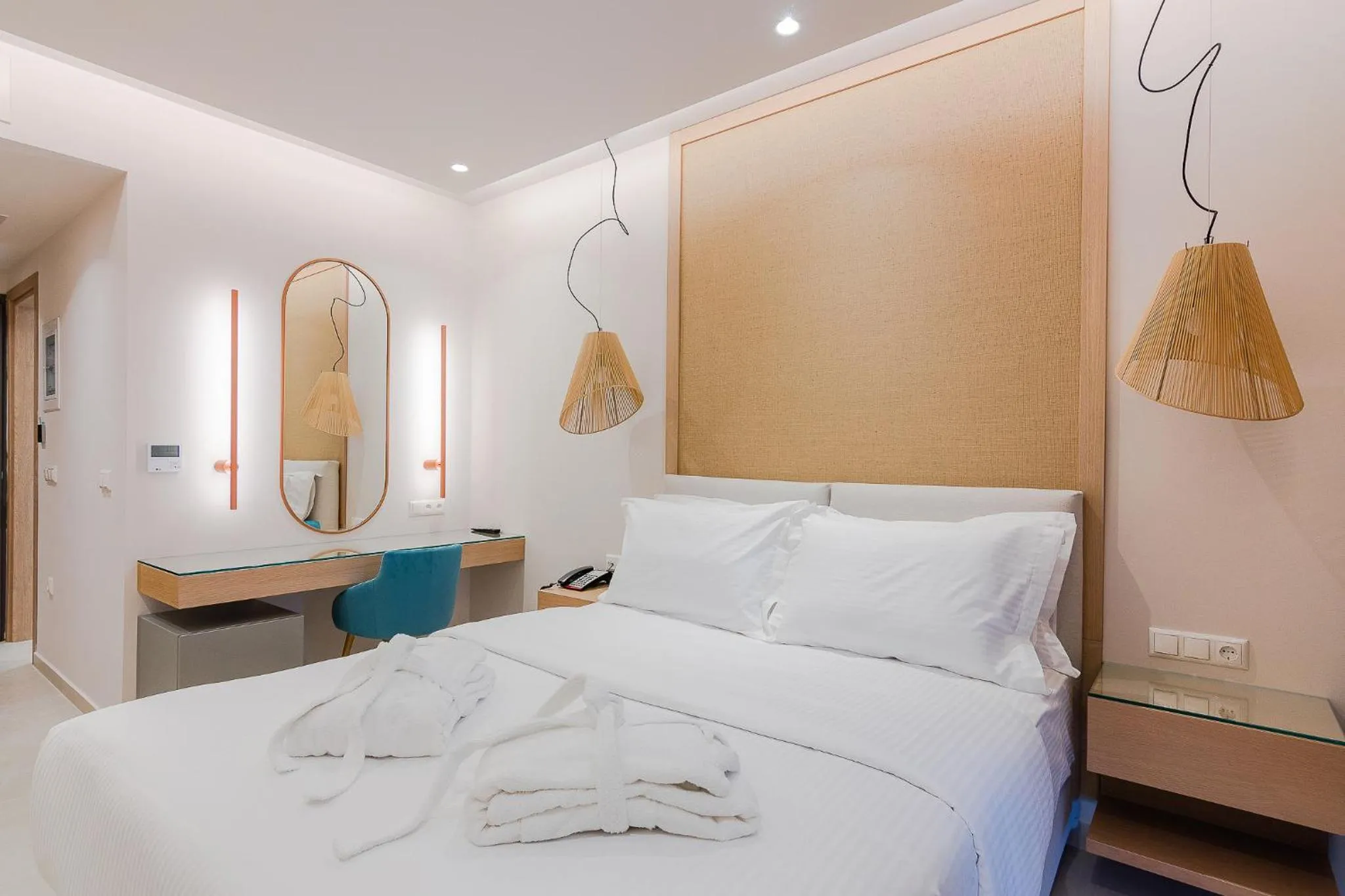 Bed in Colonides Beach Hotel