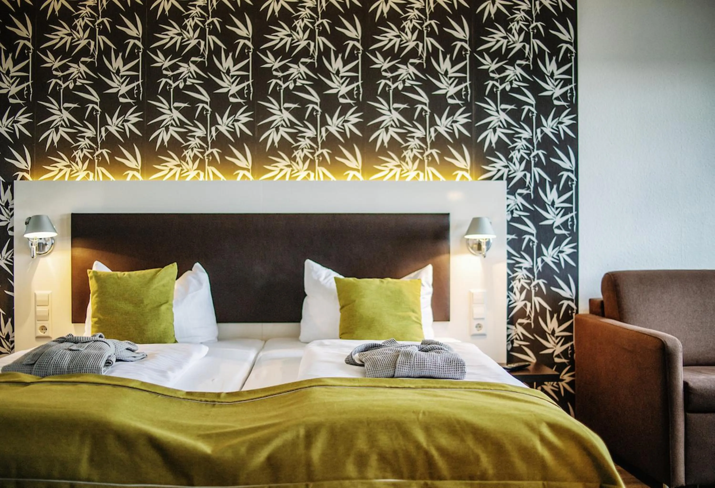 Bed in Seehotel Litz