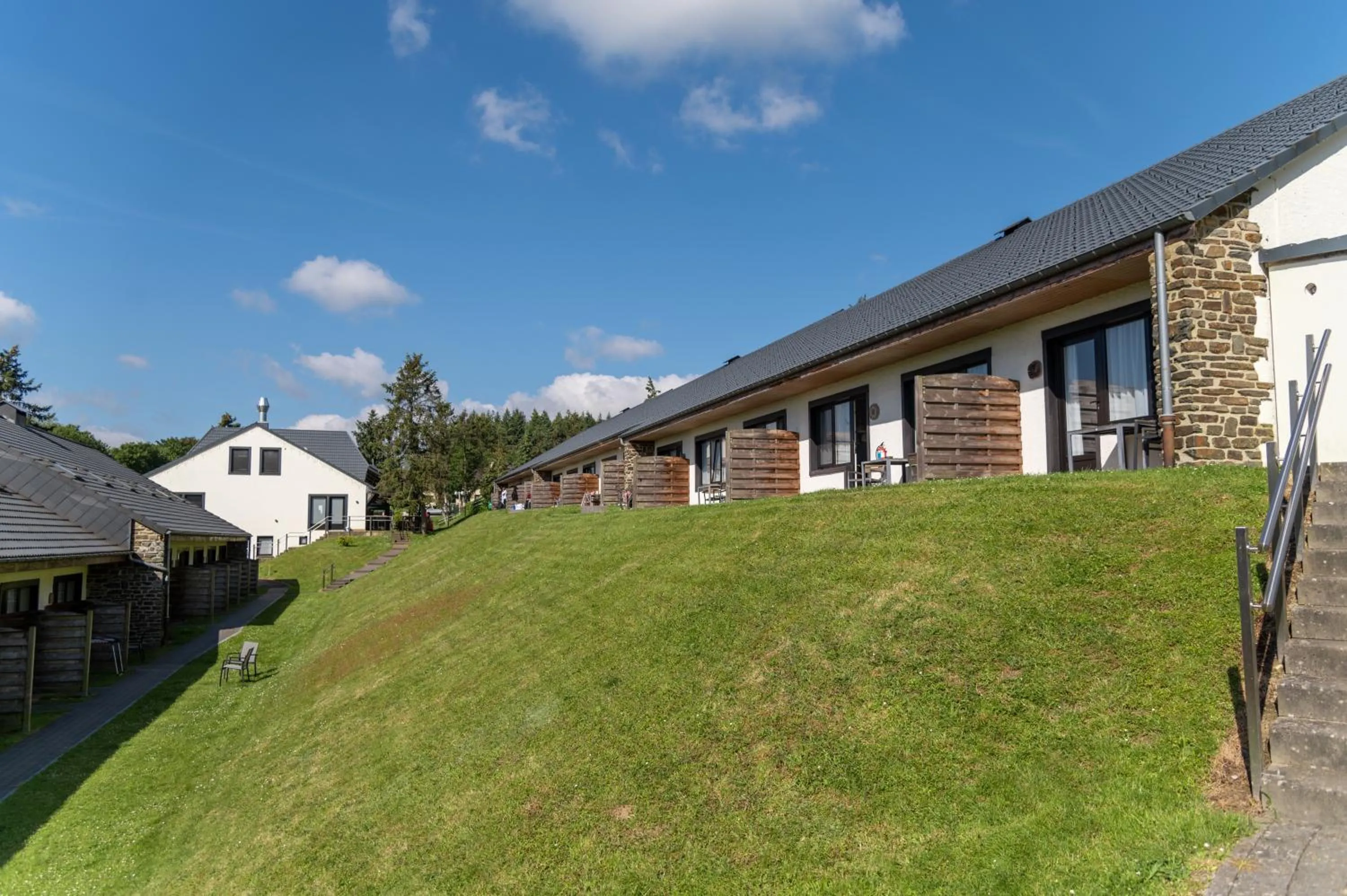 Garden view in Holiday Park La Sapinière