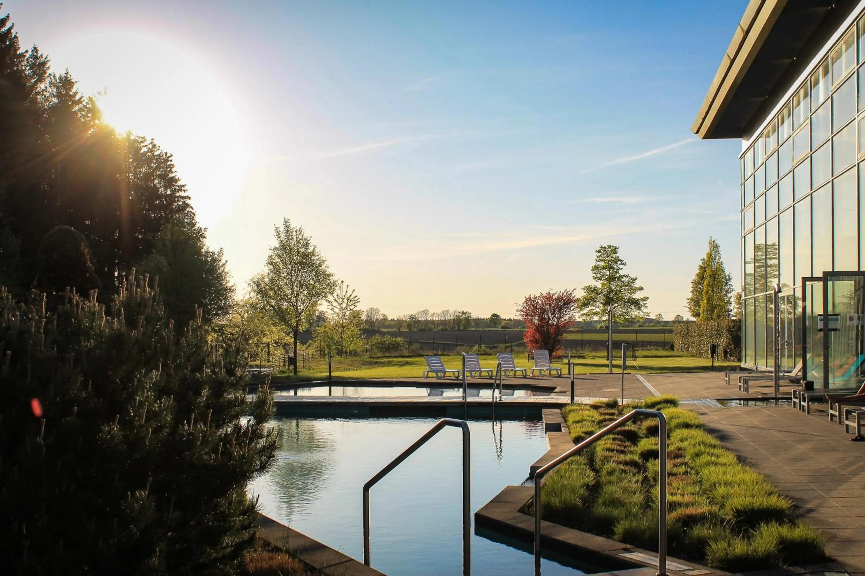 Swimming pool in Holiday Park La Sapinière