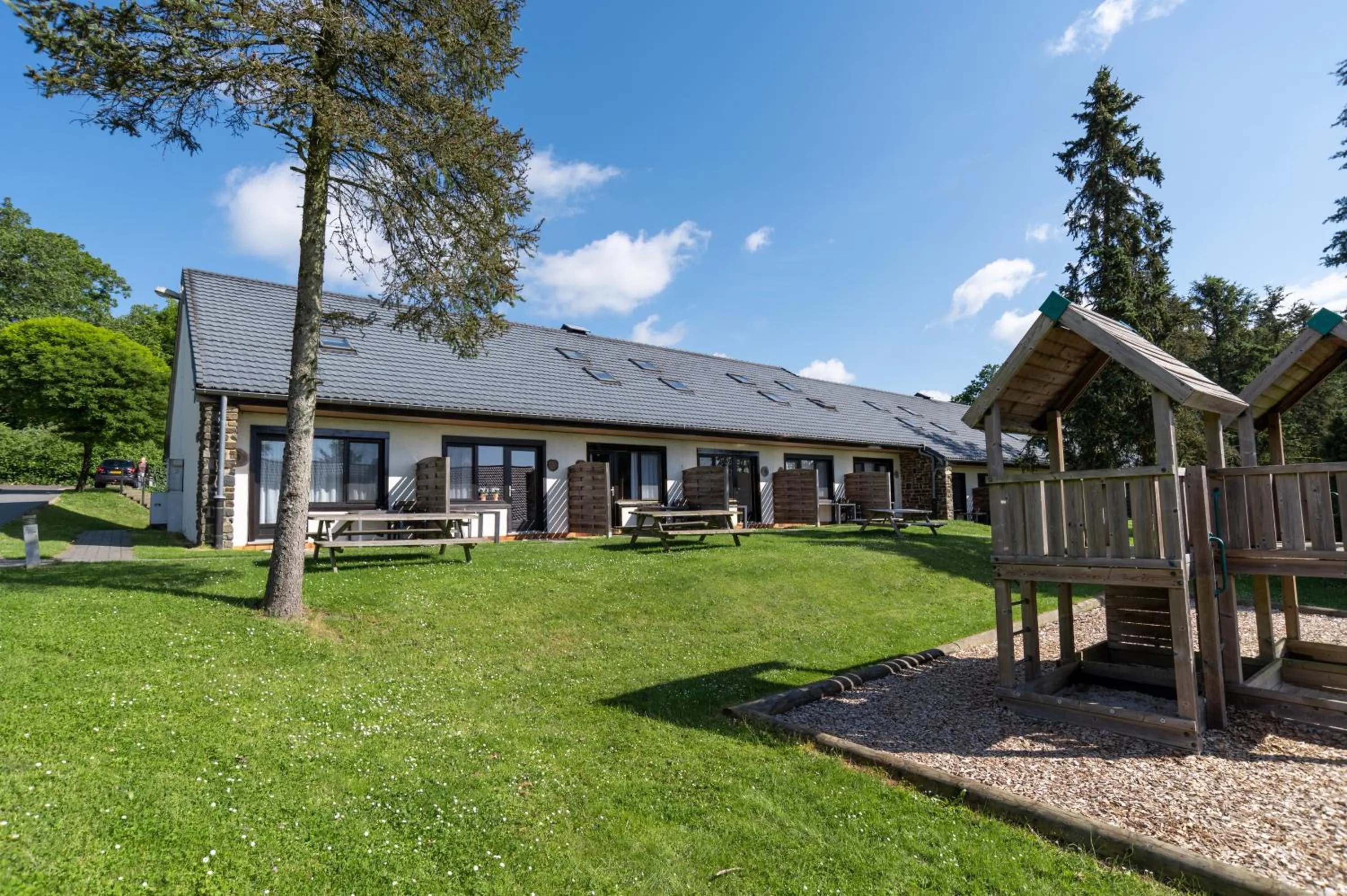 Garden view in Holiday Park La Sapinière