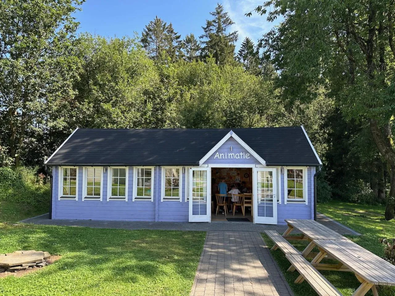 Children play ground in Holiday Park La Sapinière