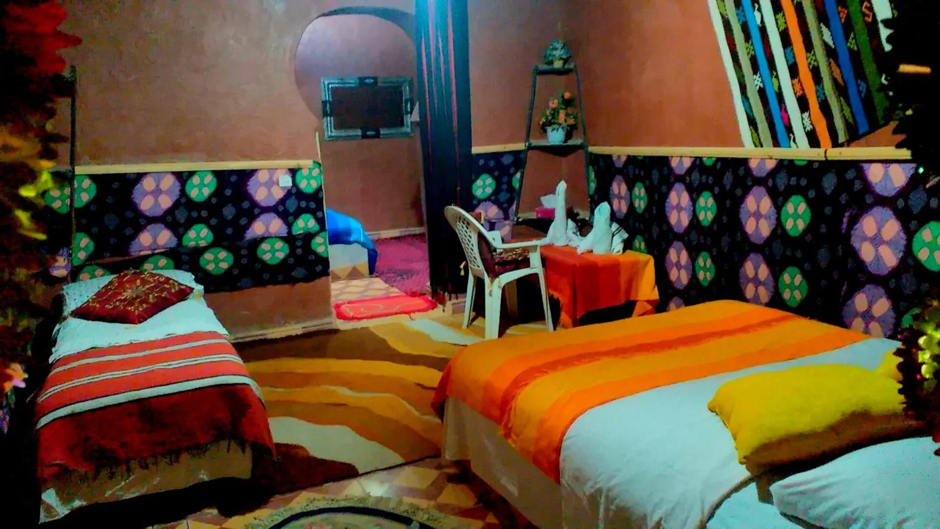 Bed in Auberge Camping Ocean des dunes