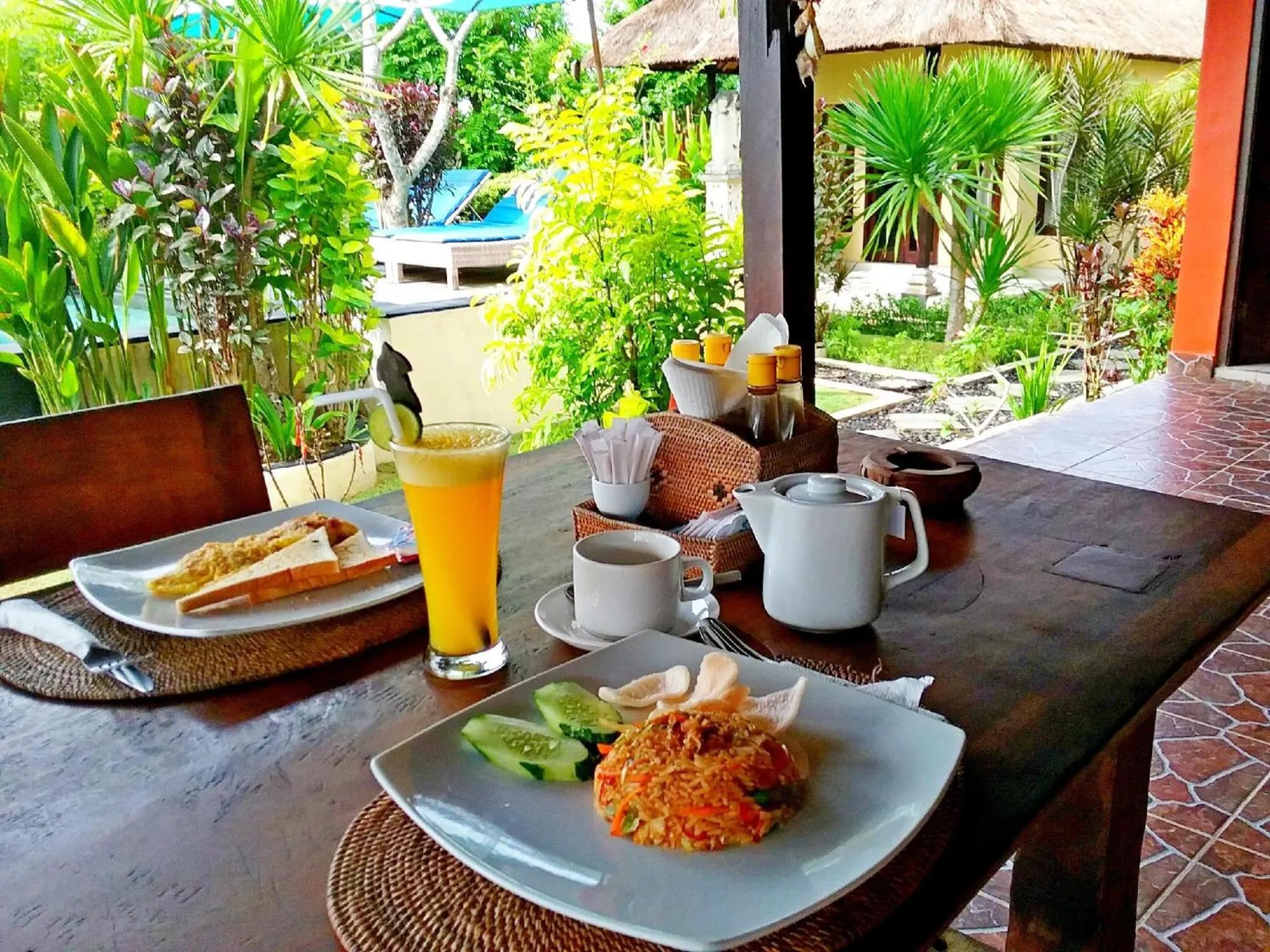 Continental breakfast in Dream Beach Kubu & SPA by ABM