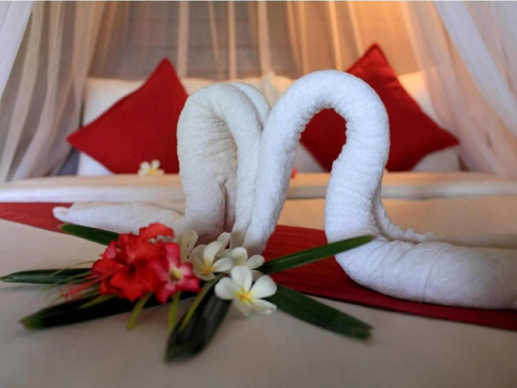 Bed in Dream Beach Kubu & SPA by ABM