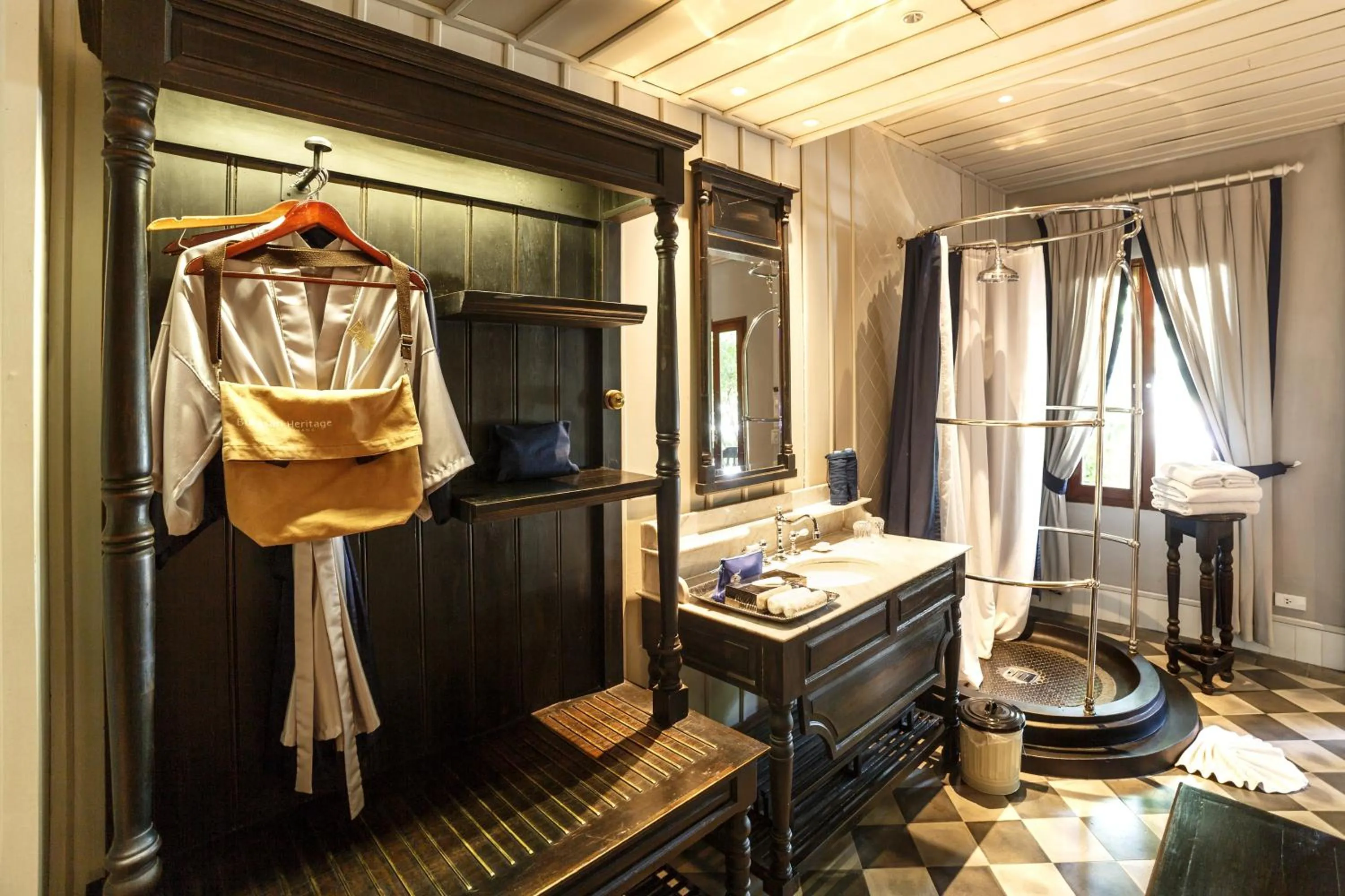 Bathroom, Bed in Burasari Heritage Luang Prabang