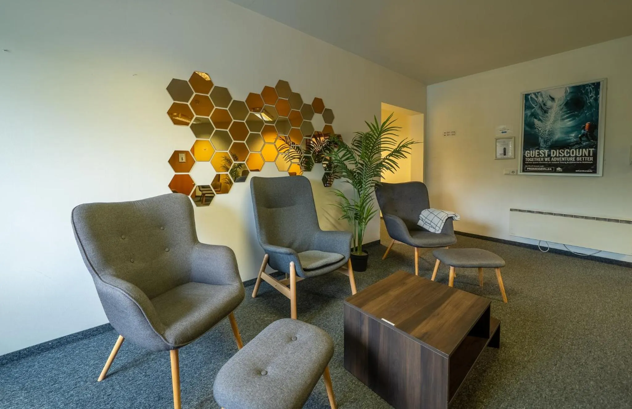 Lobby or reception in Adventure Hotel Geirland